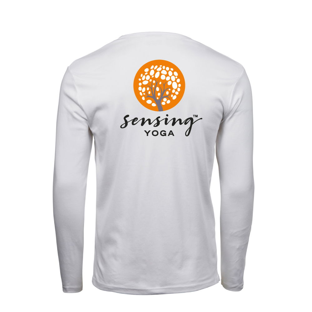 Långärmad t-shirt med ryggtryck