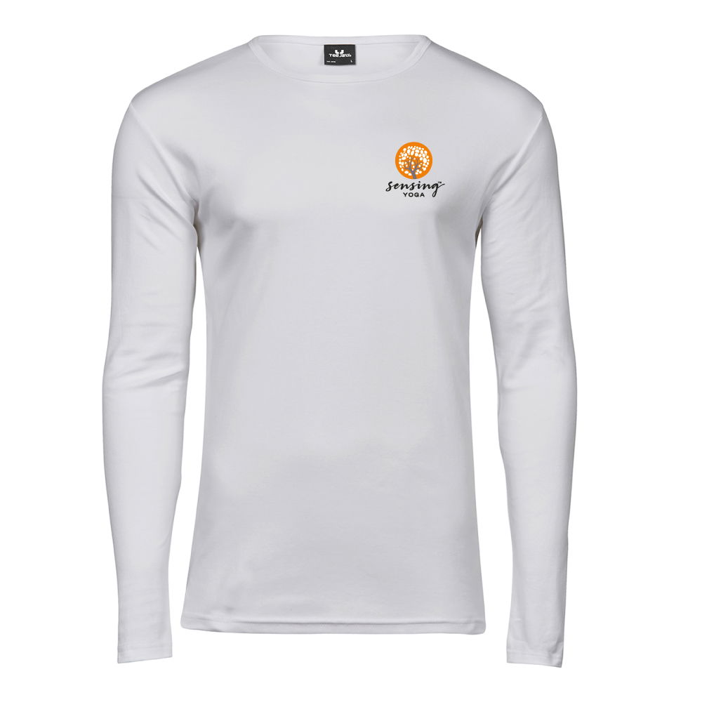 Långärmad t-shirt med brösttryck
