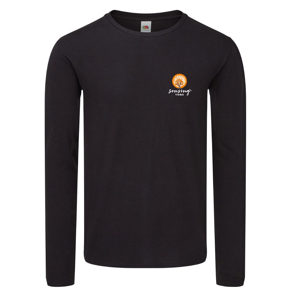 Långärmad t-shirt med brösttryck