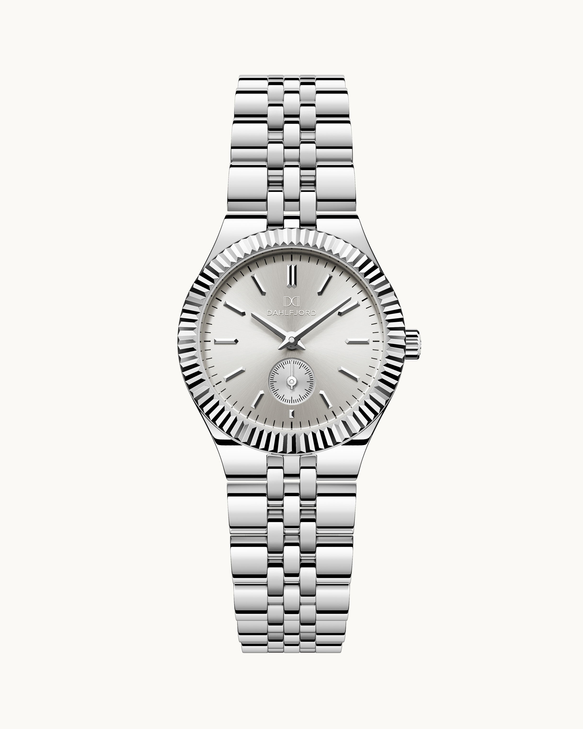 Grace Klocka Silver Ton