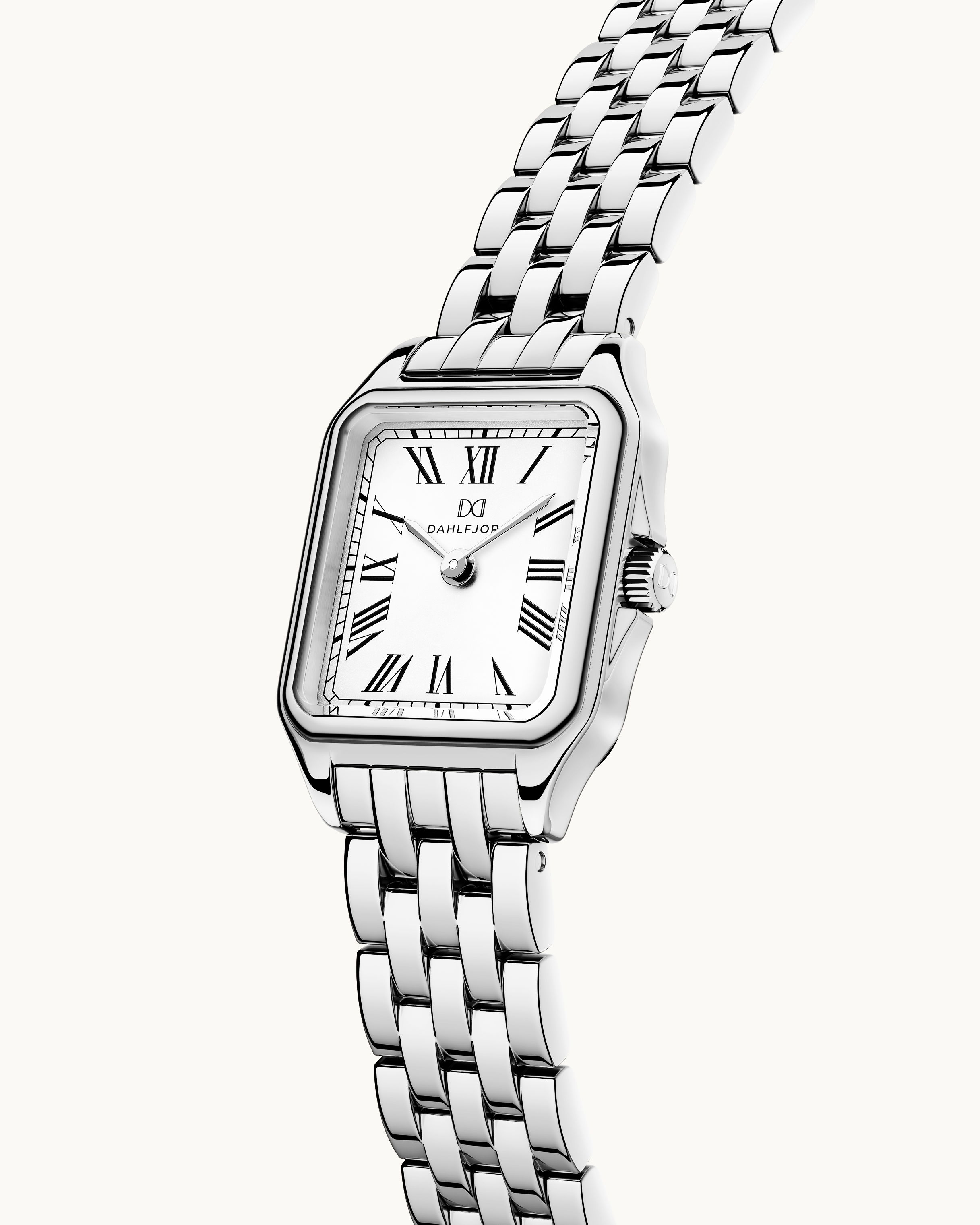 Jane Klocka Silver Ton