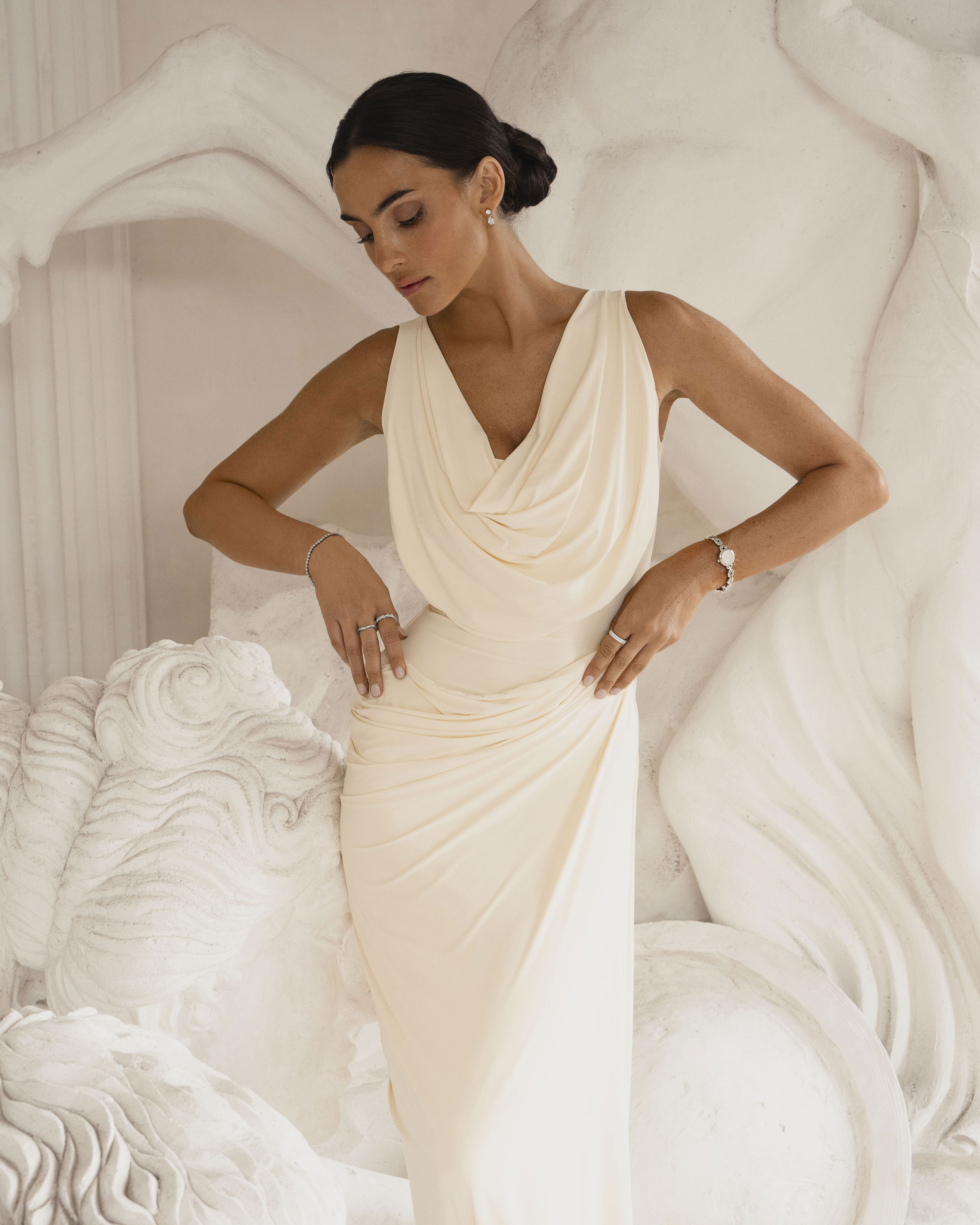 Audrey Liten Klocka Silver Ton