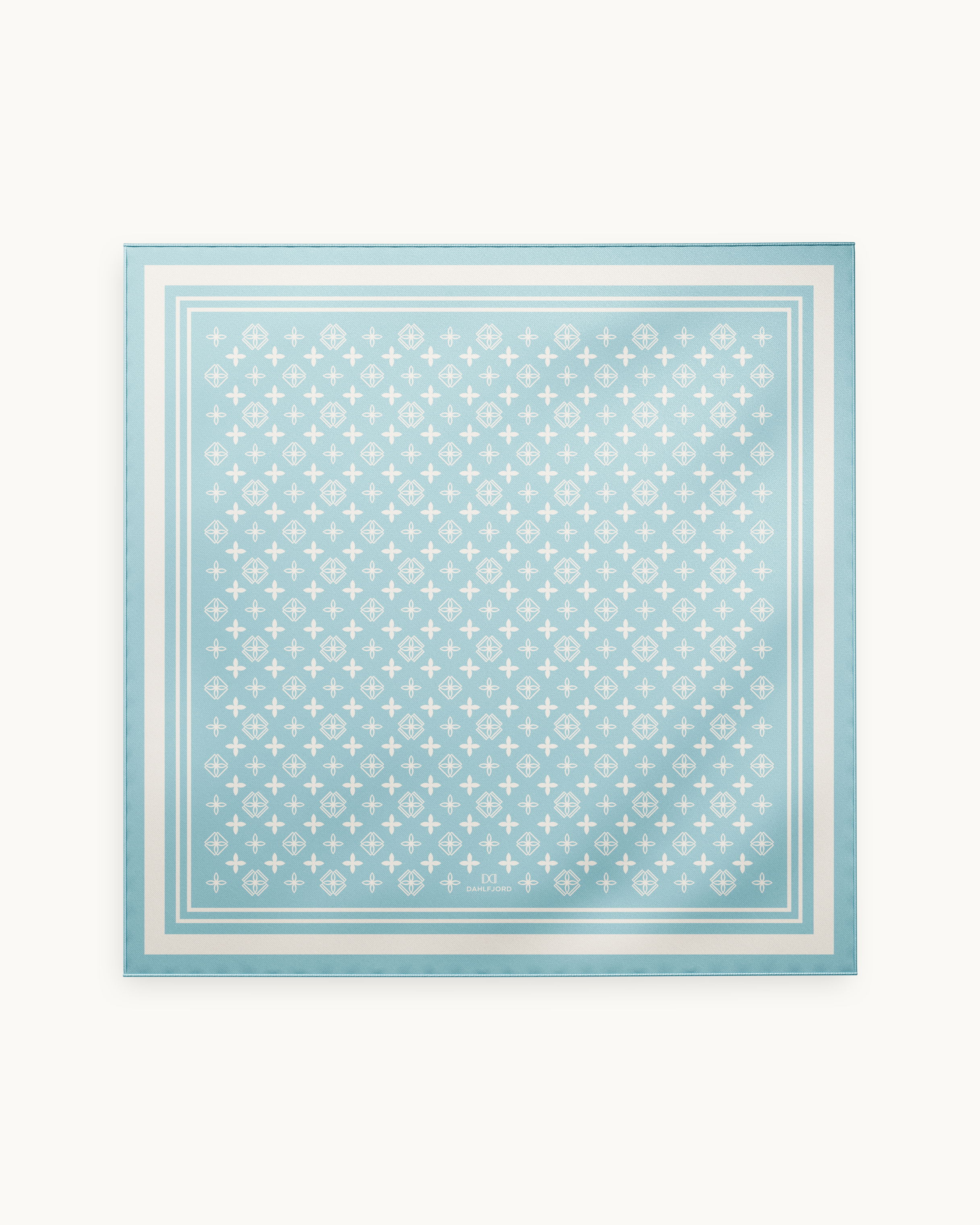 Blå Signatur Silk Scarf