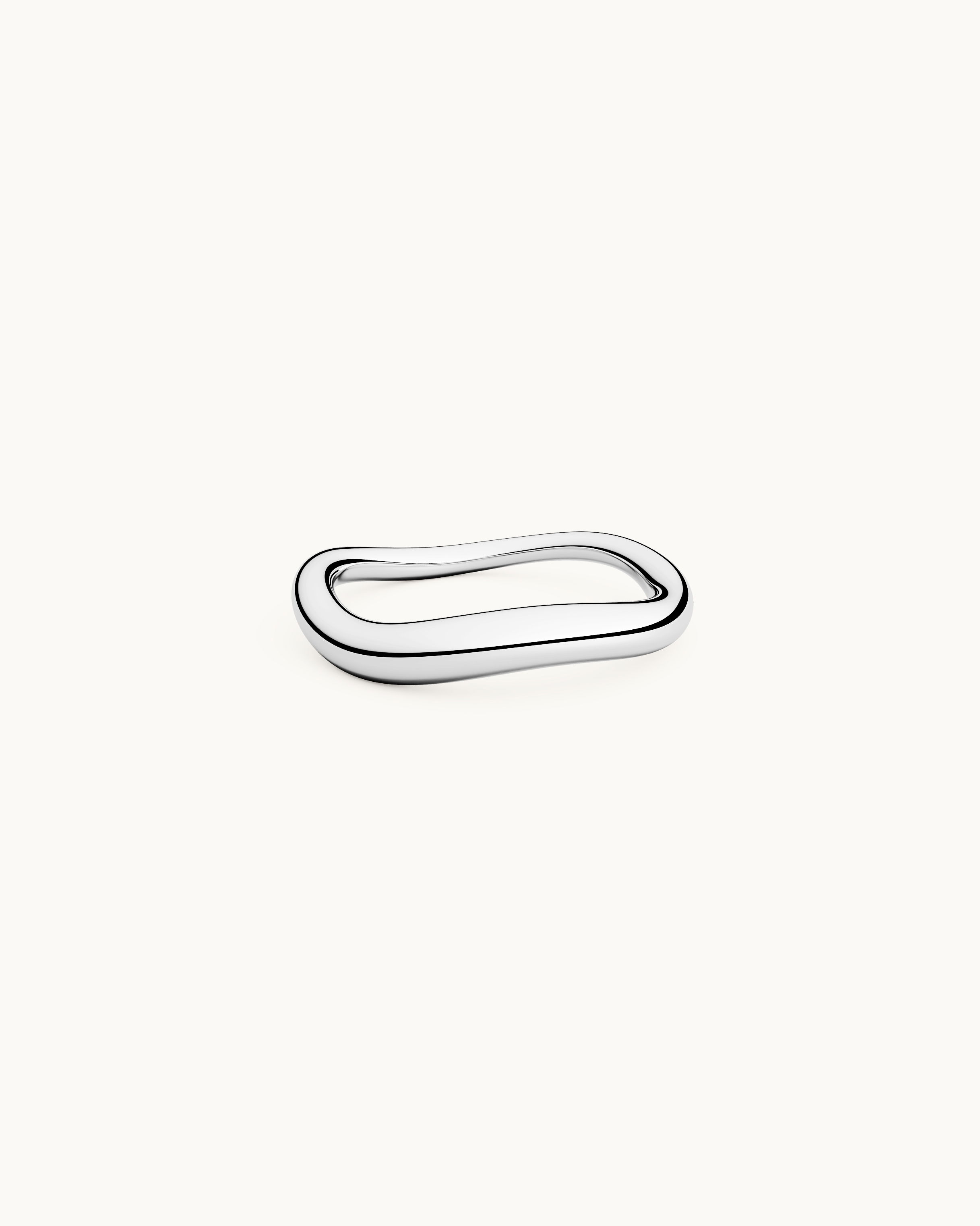 Astrid Vågig Ring Silver Ton