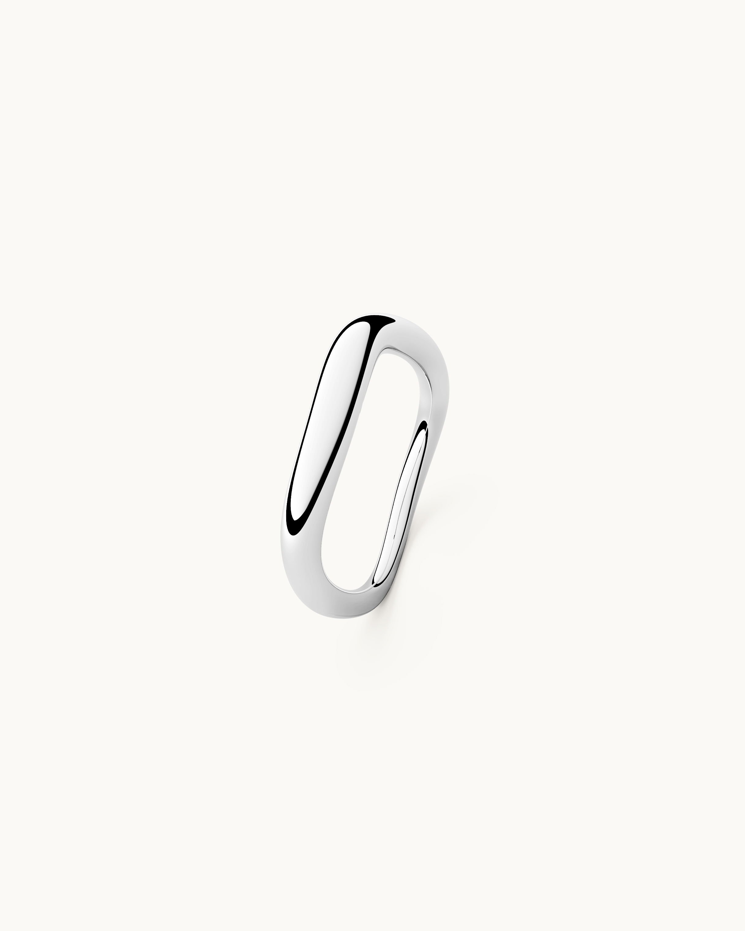 Astrid Vågig Ring Silver Ton