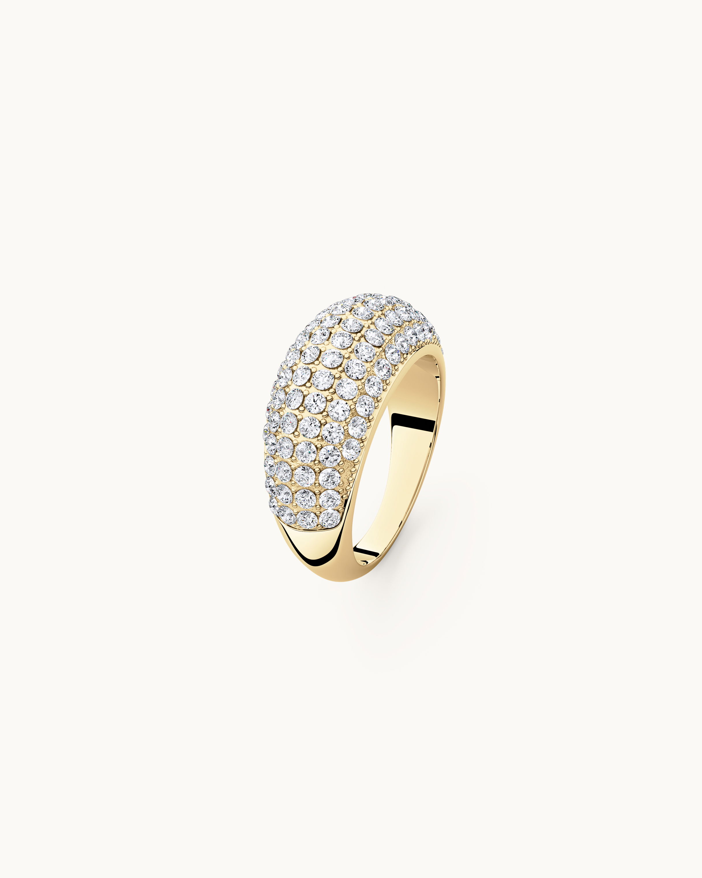 Gabrielle Chunky Pavé Ring Guld