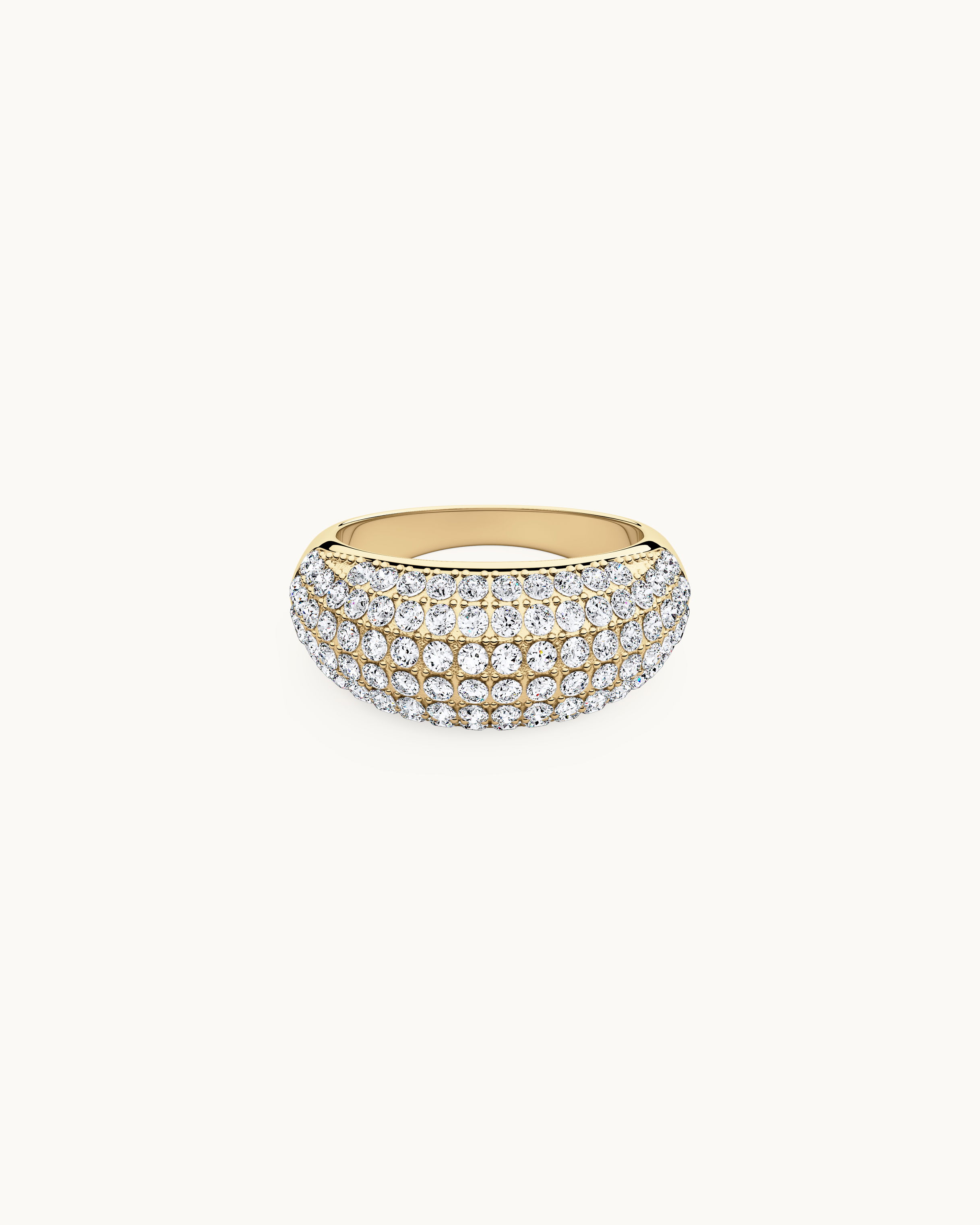 Gabrielle Chunky Pavé Ring Guld