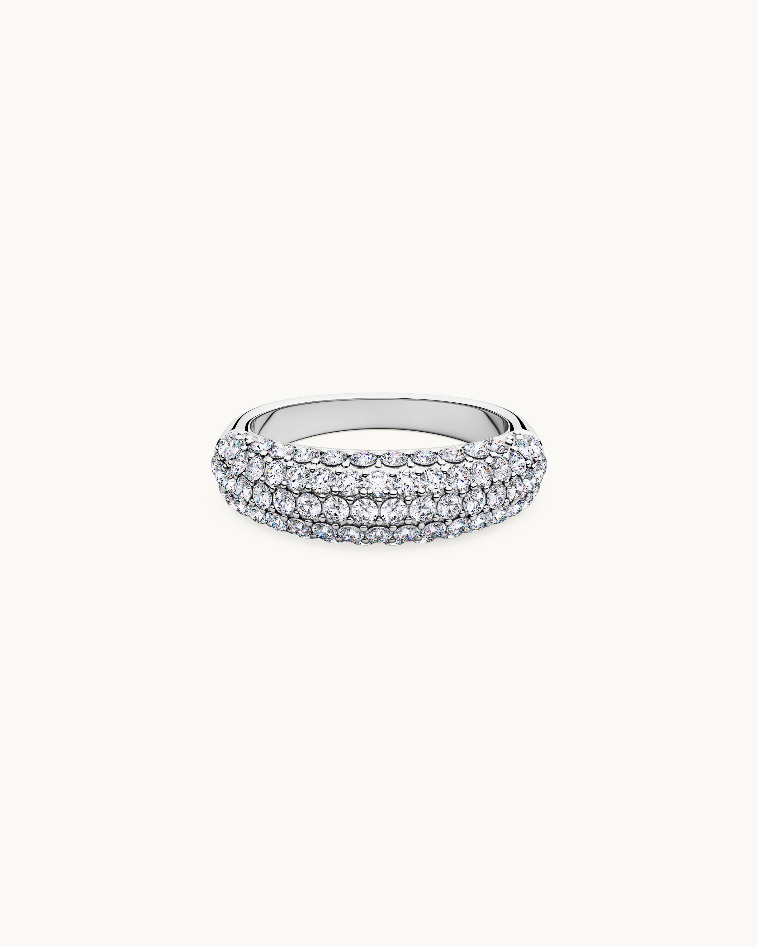 Nova Pavé Ring Silver Ton