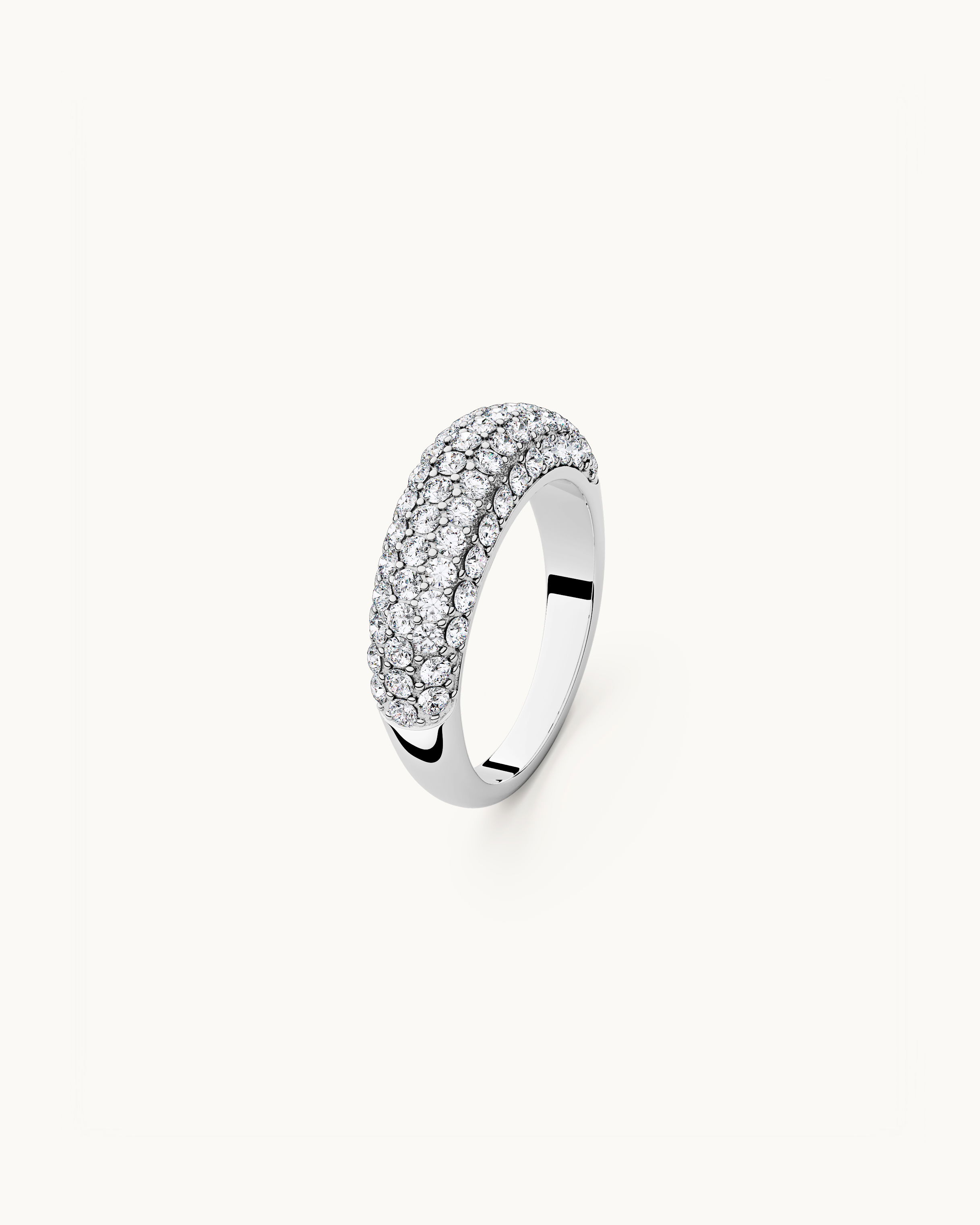Nova Pavé Ring Silver Ton
