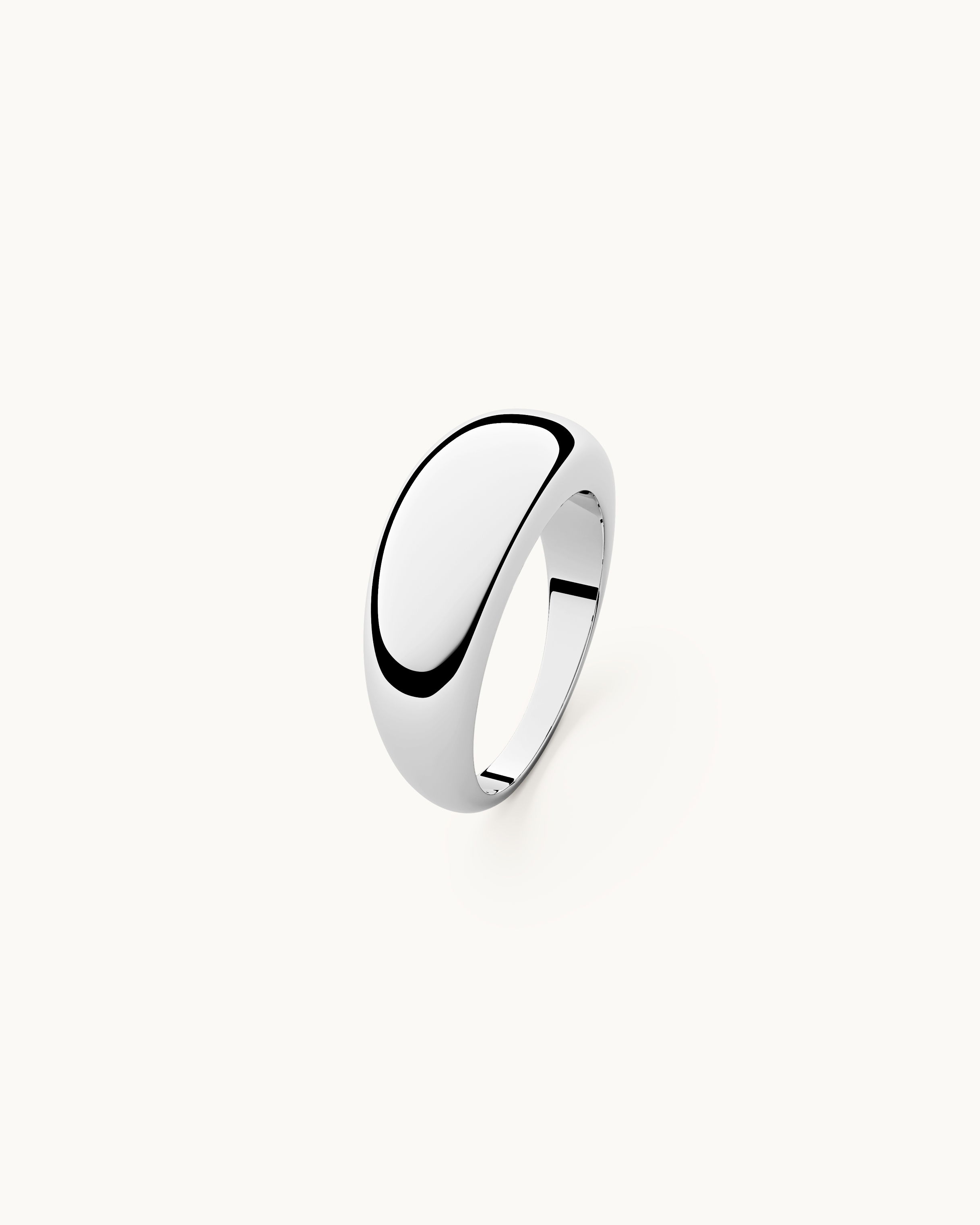 Lilly Chunky Ring Silver Ton