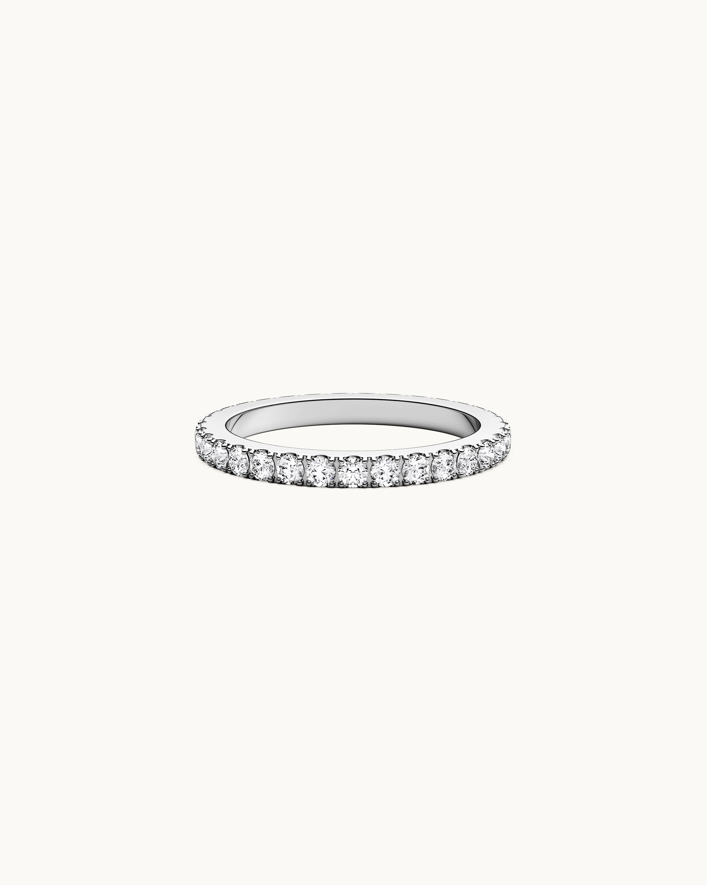 Ava Eternity Ring Silver Ton