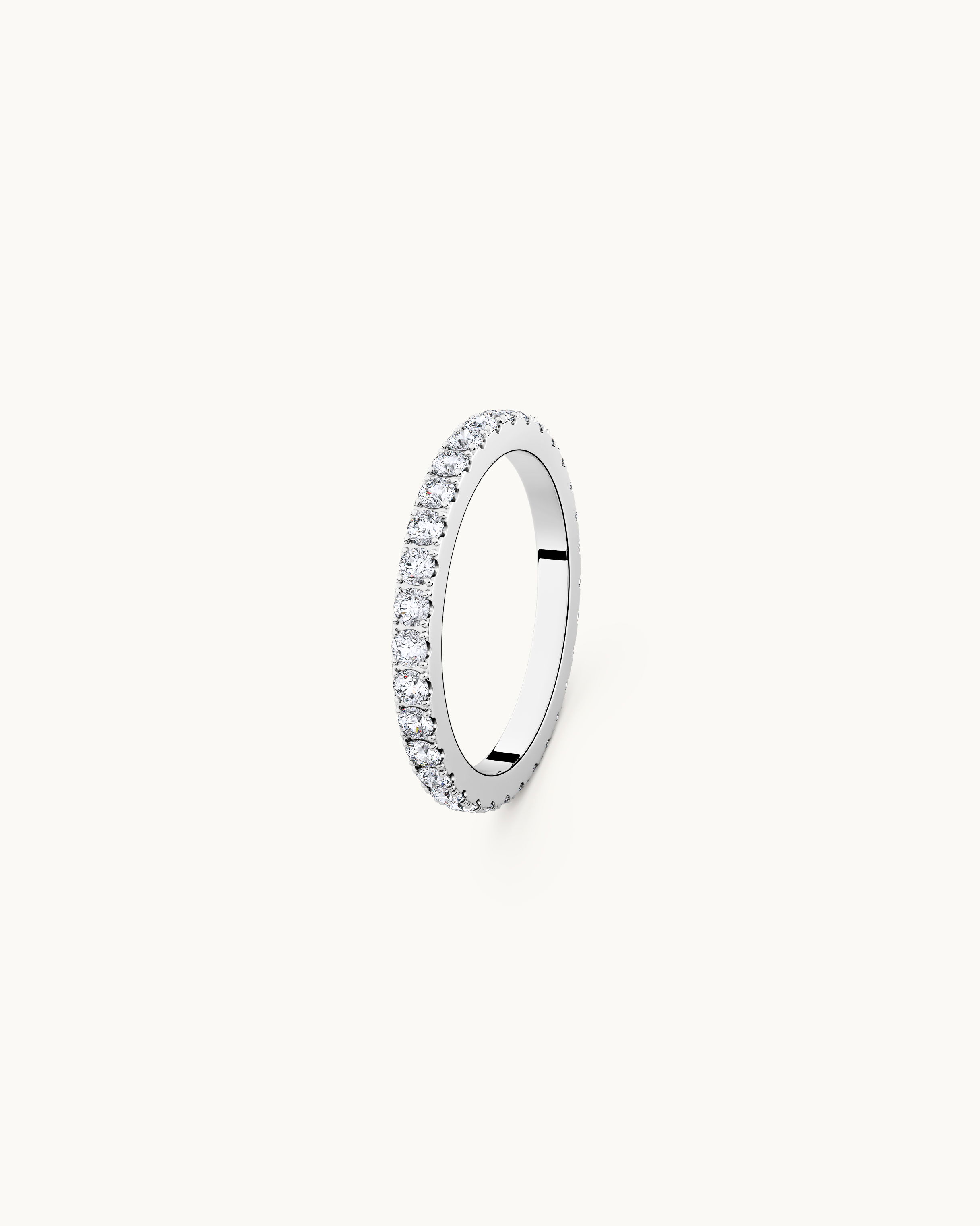 Ava Eternity Ring Silver Ton