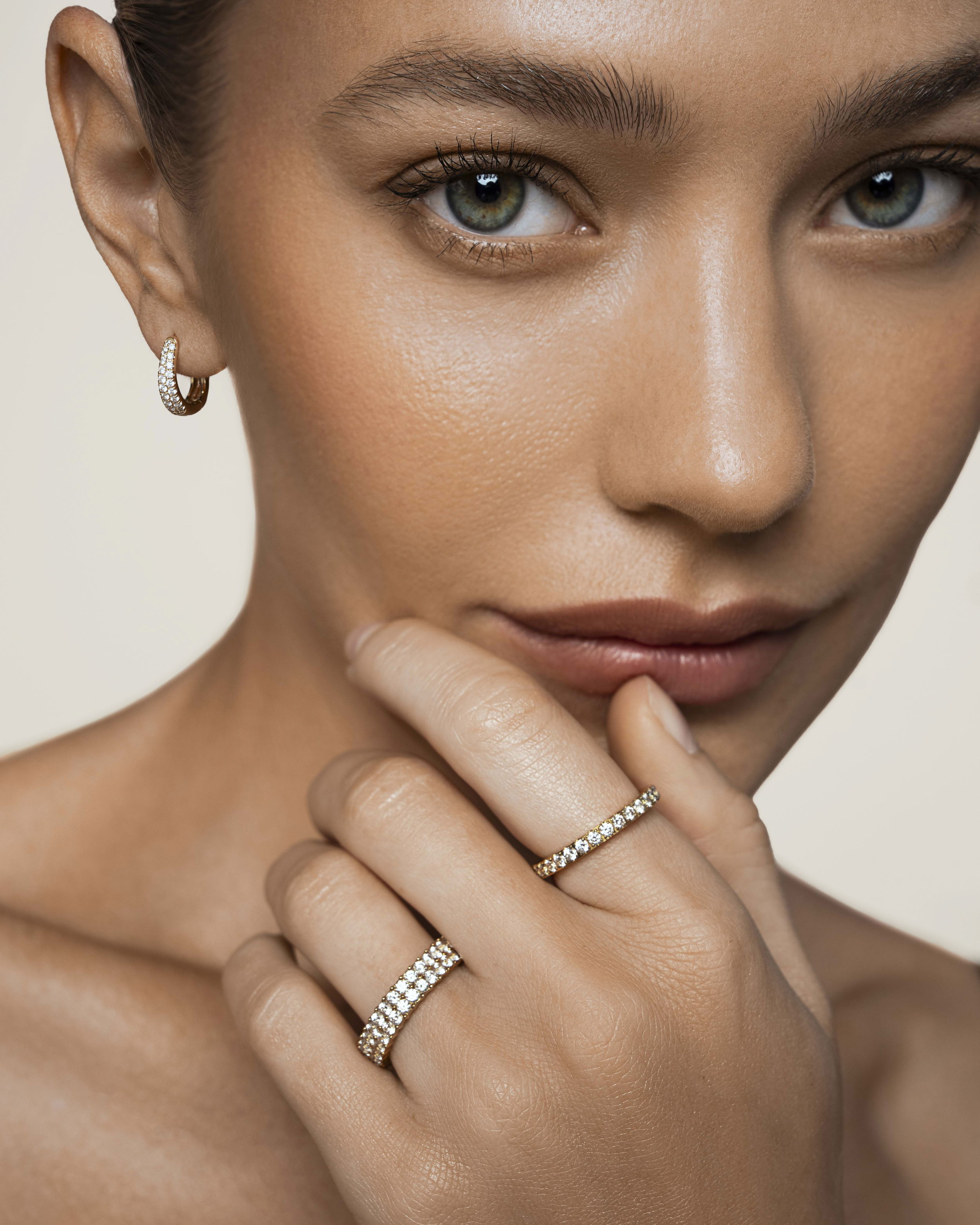 Celine Pavé Ring Guld