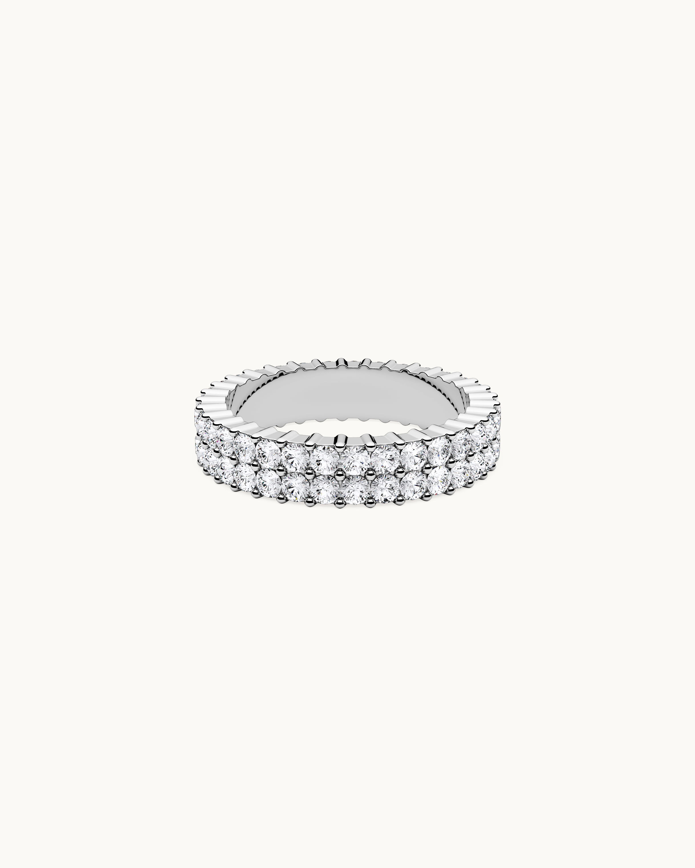 Celine Pavé Ring Silver Ton