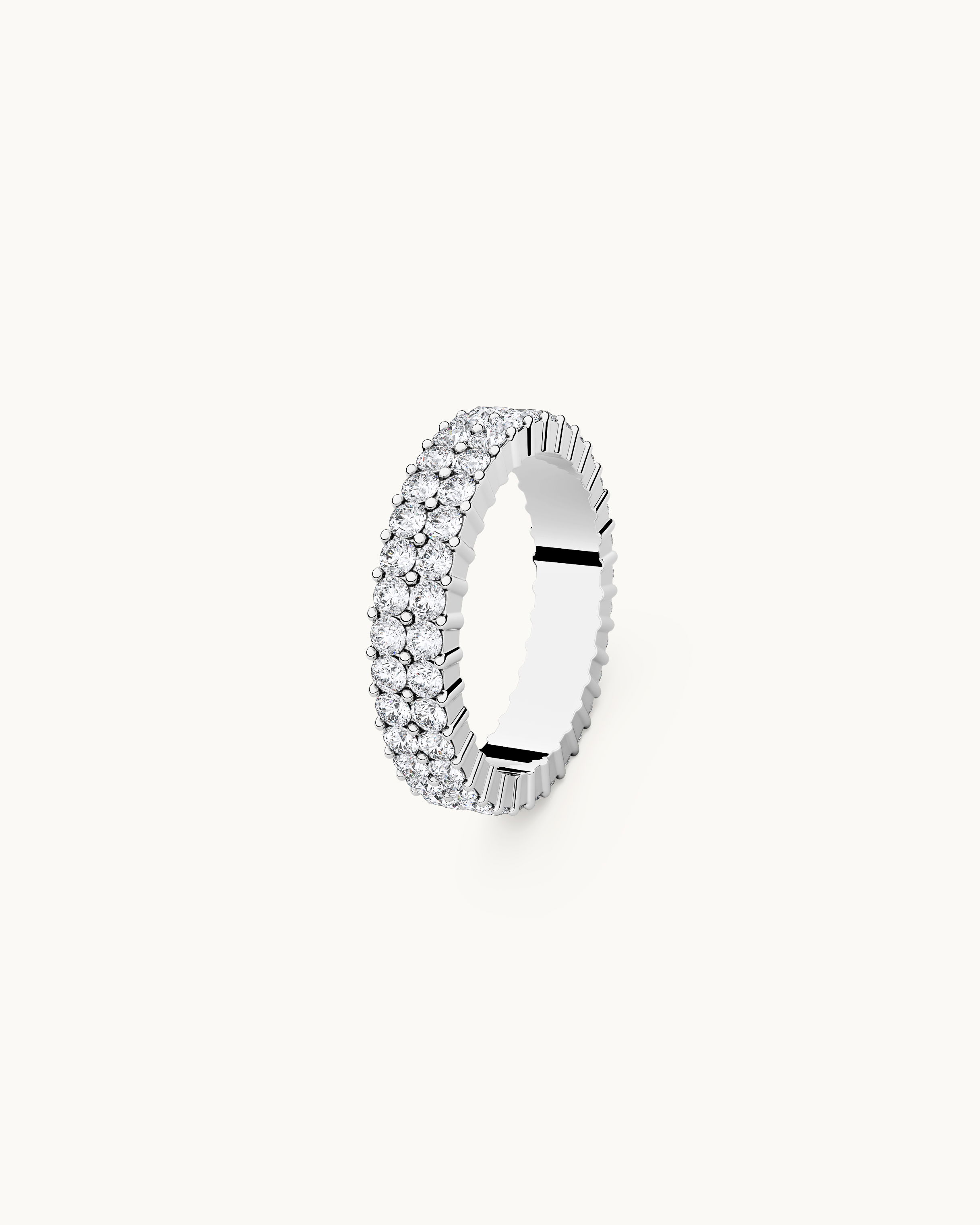 Celine Pavé Ring Silver Ton