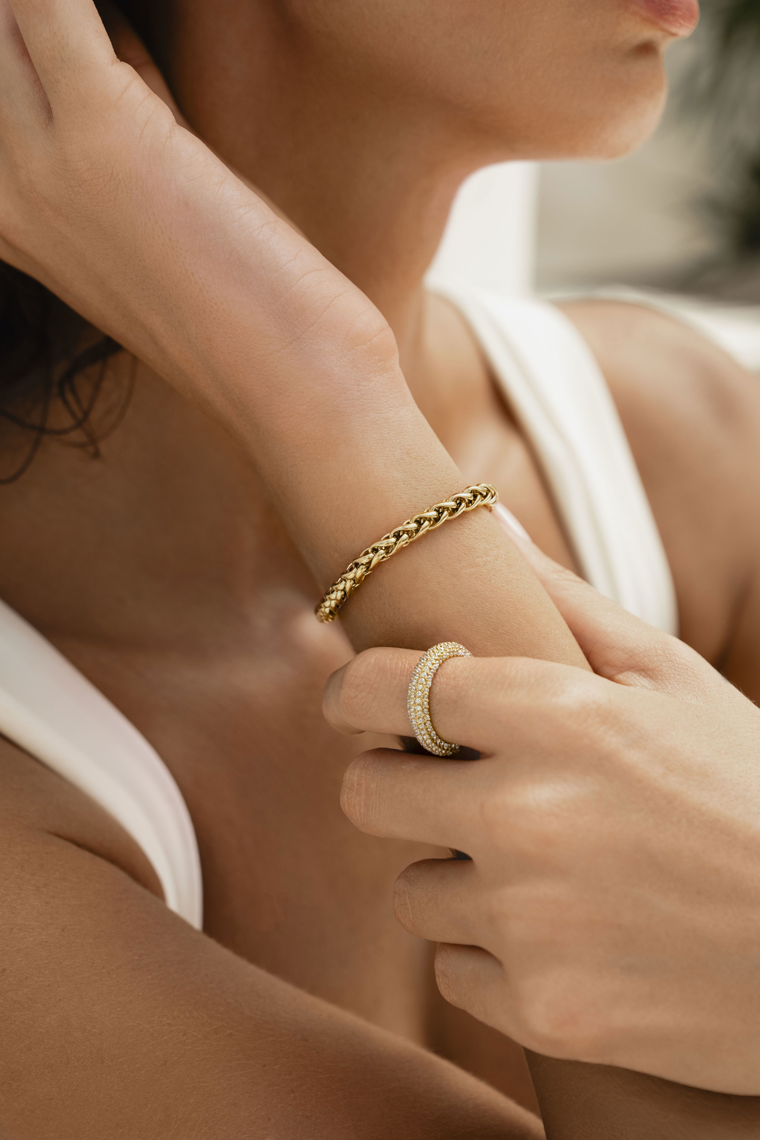 Amelia Pavé Ring Guld