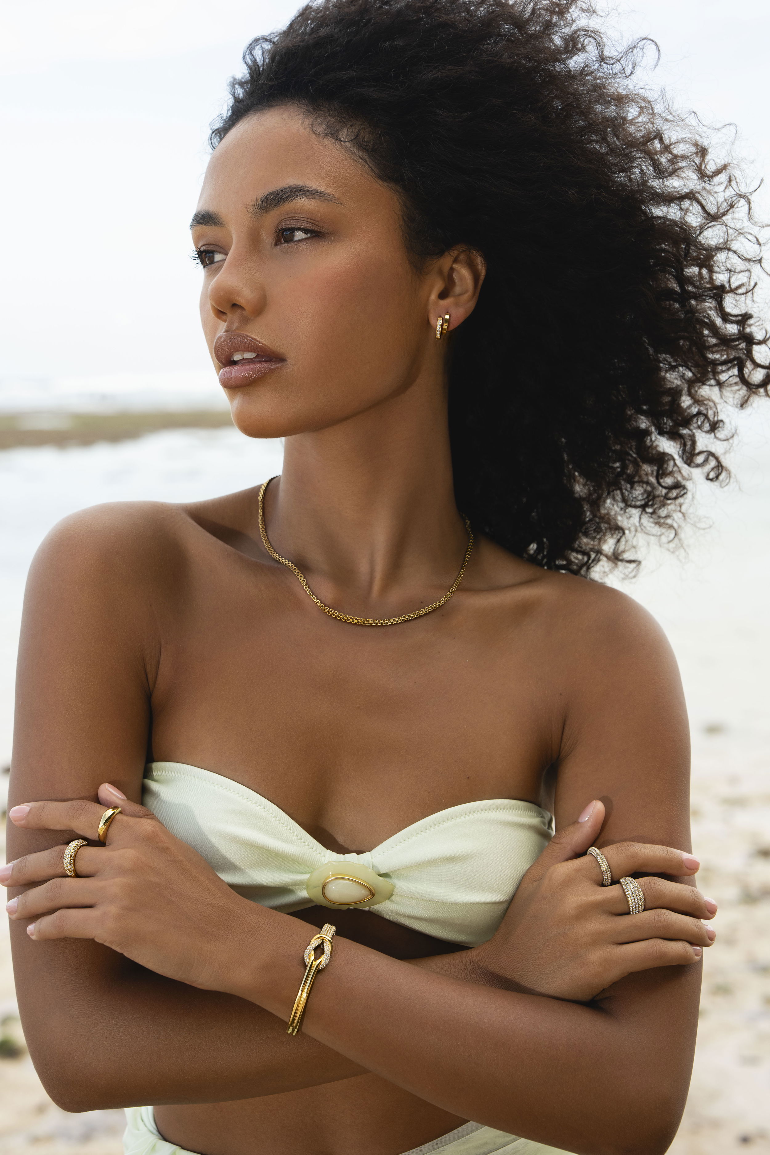 Amelia Pavé Ring Guld