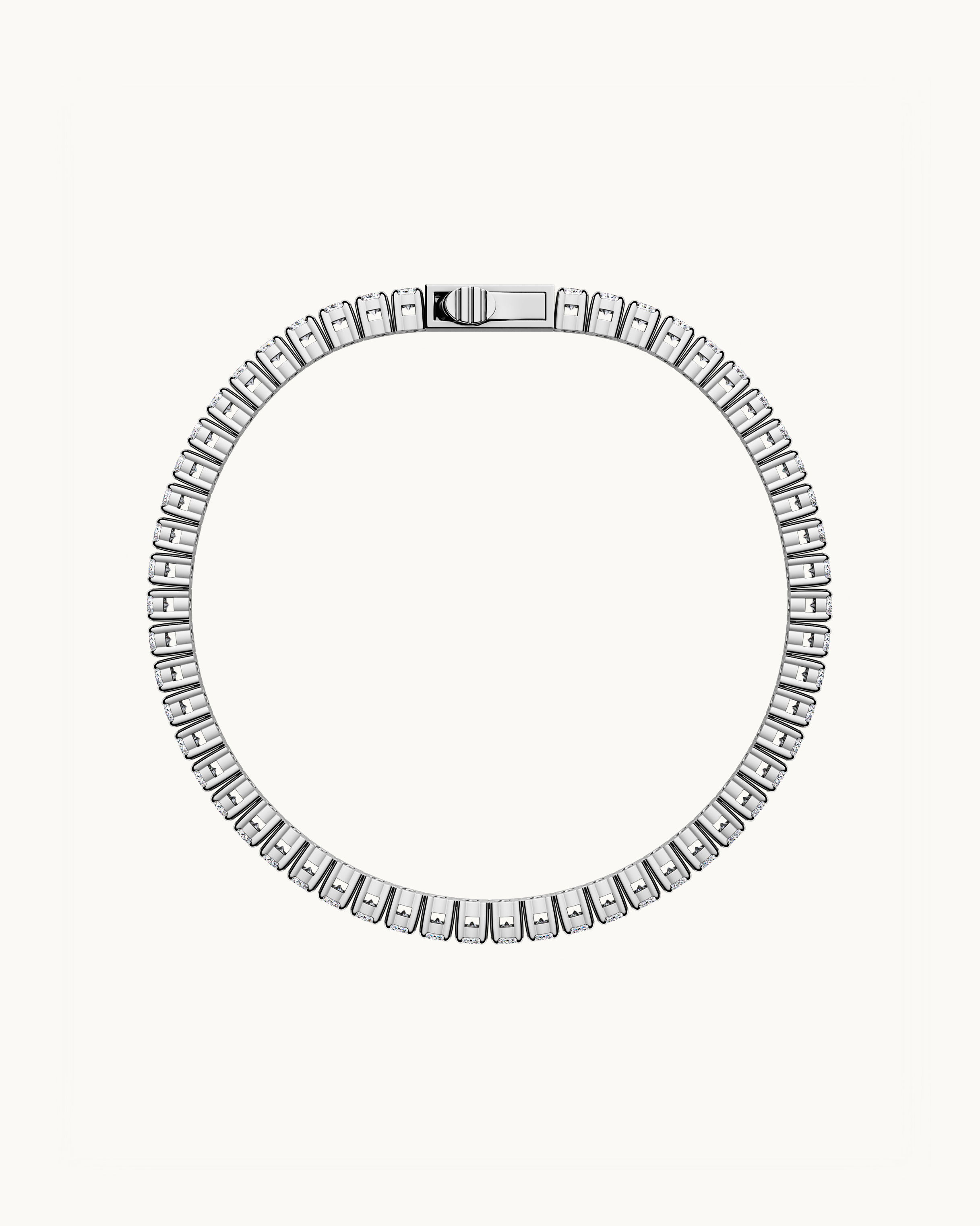 Elsa Klassiskt Tennisarmband Silver Ton