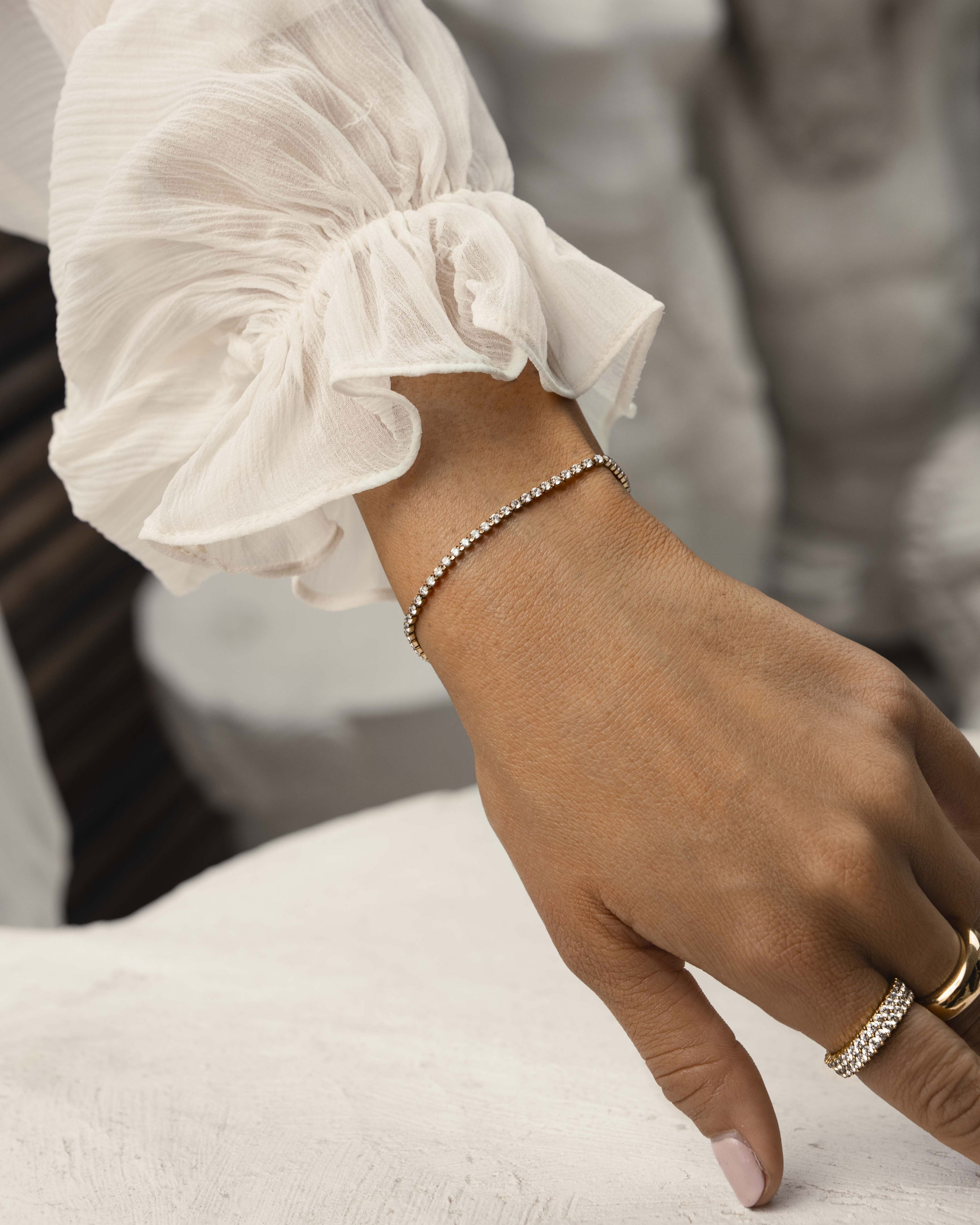 Olivia Tunt Tennisarmband Guld