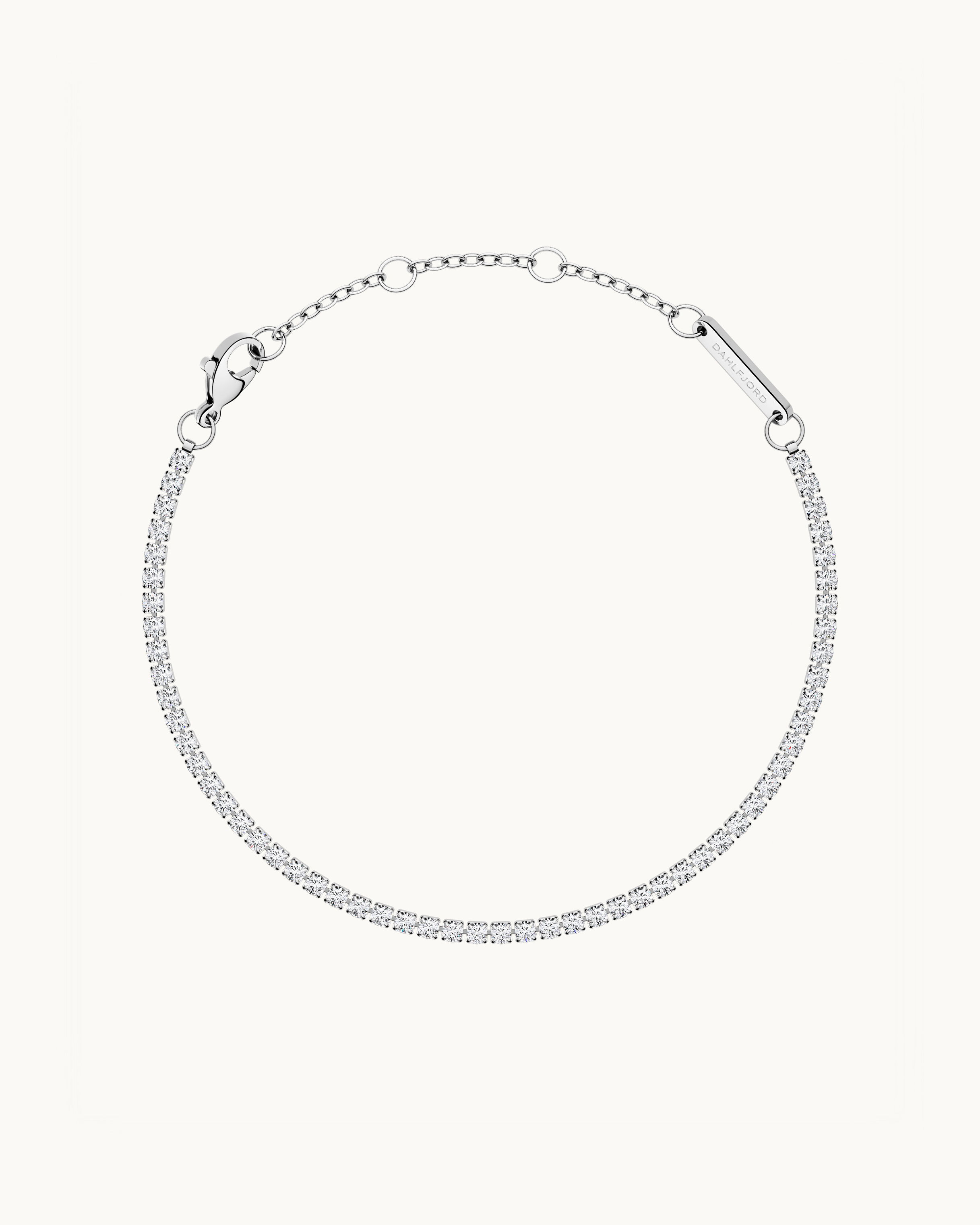 Olivia Tunt Tennisarmband Silver Ton
