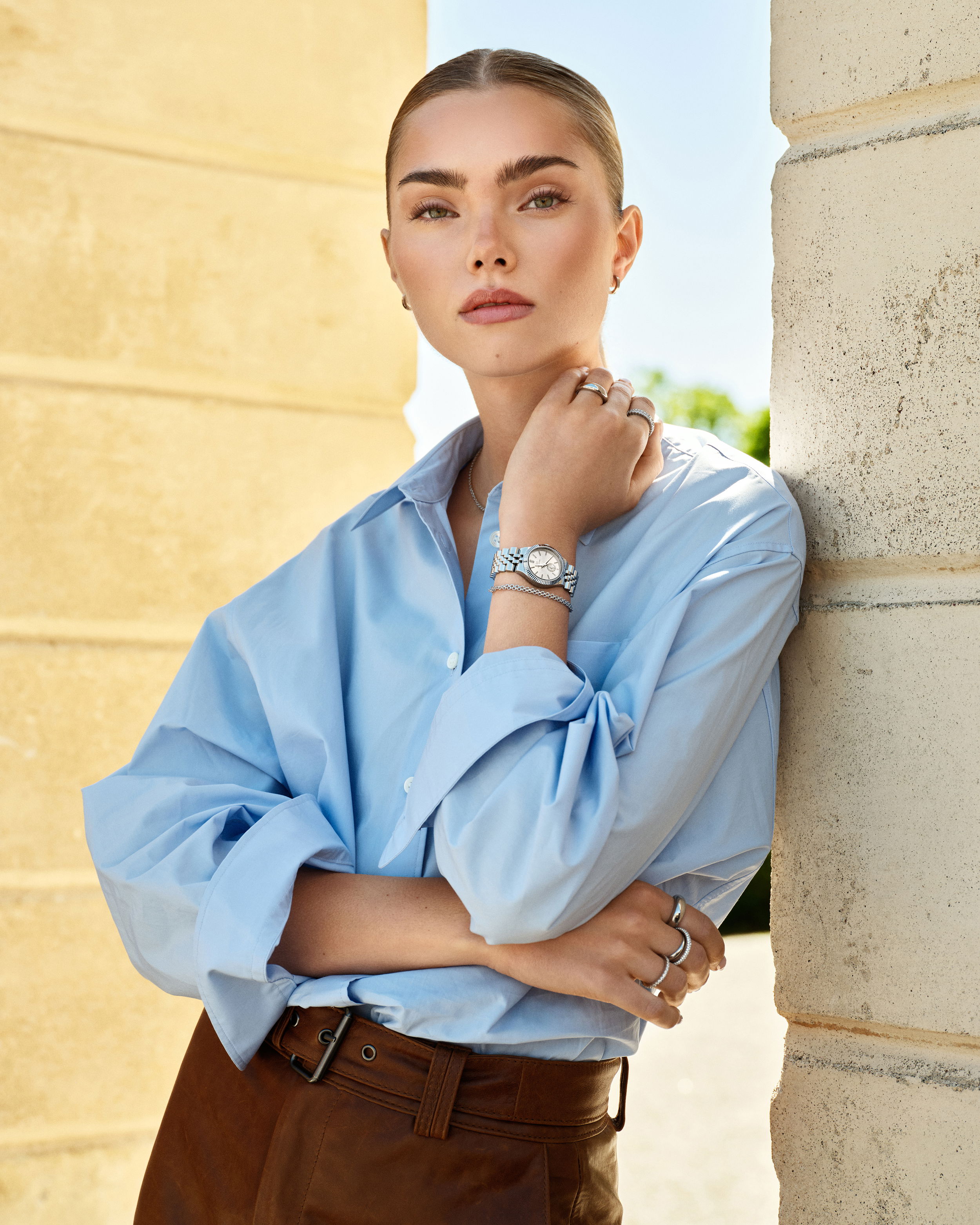 Ida Platt Kedja Armband Silver Ton
