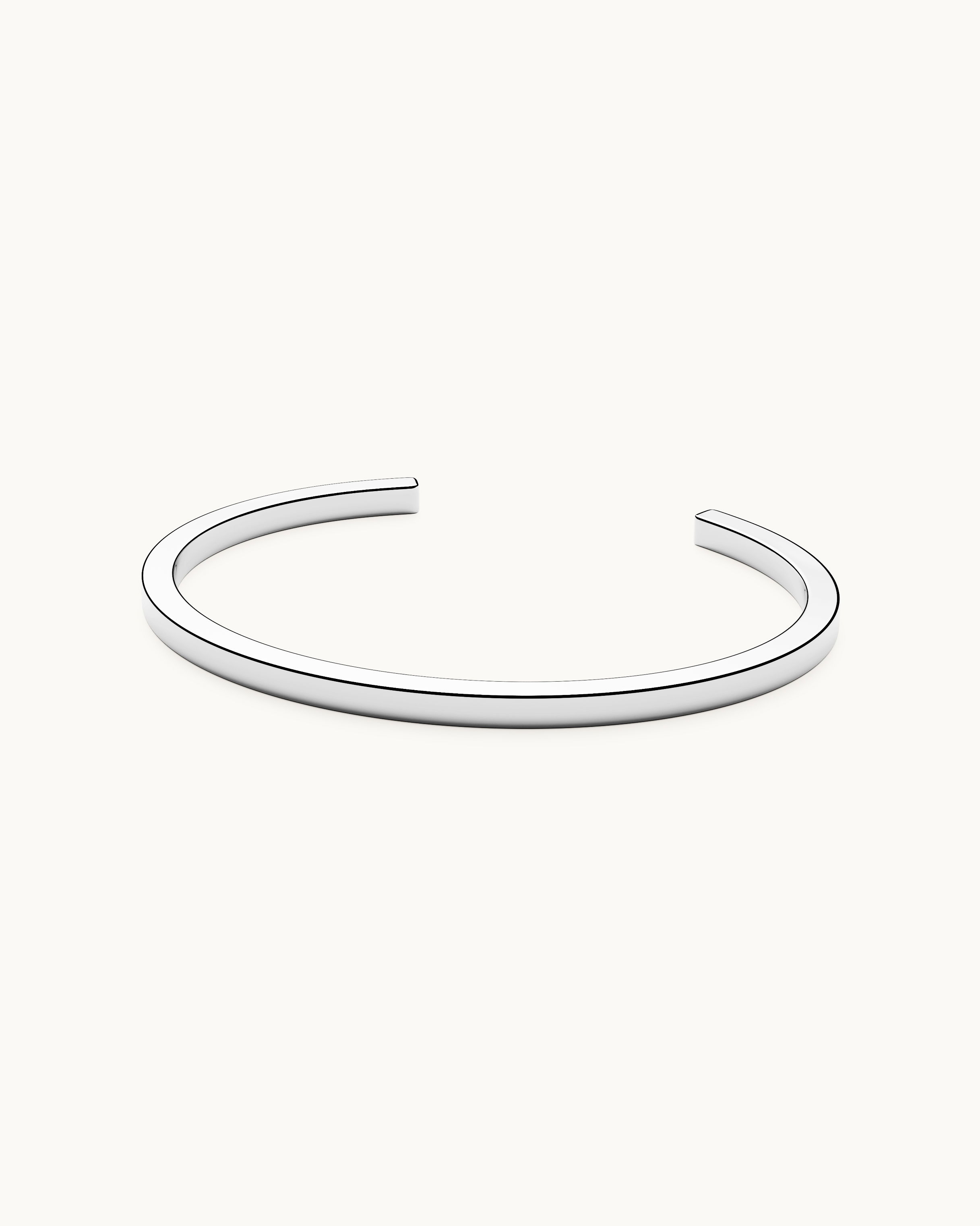 Ingrid Bangle Armband Silver Ton