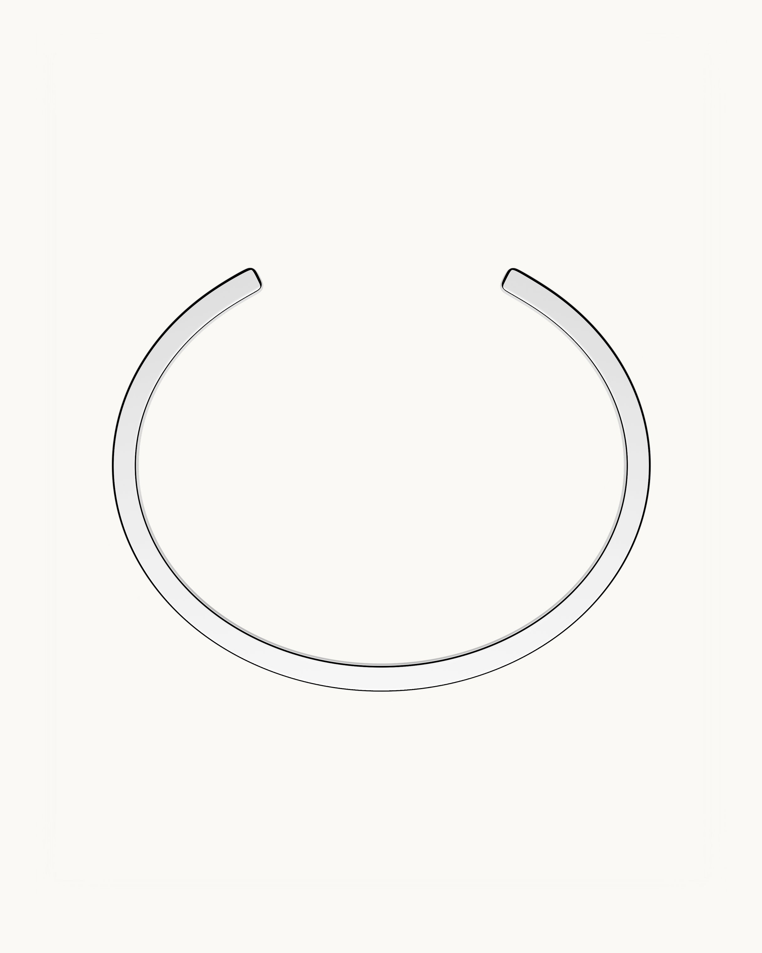 Ingrid Bangle Armband Silver Ton