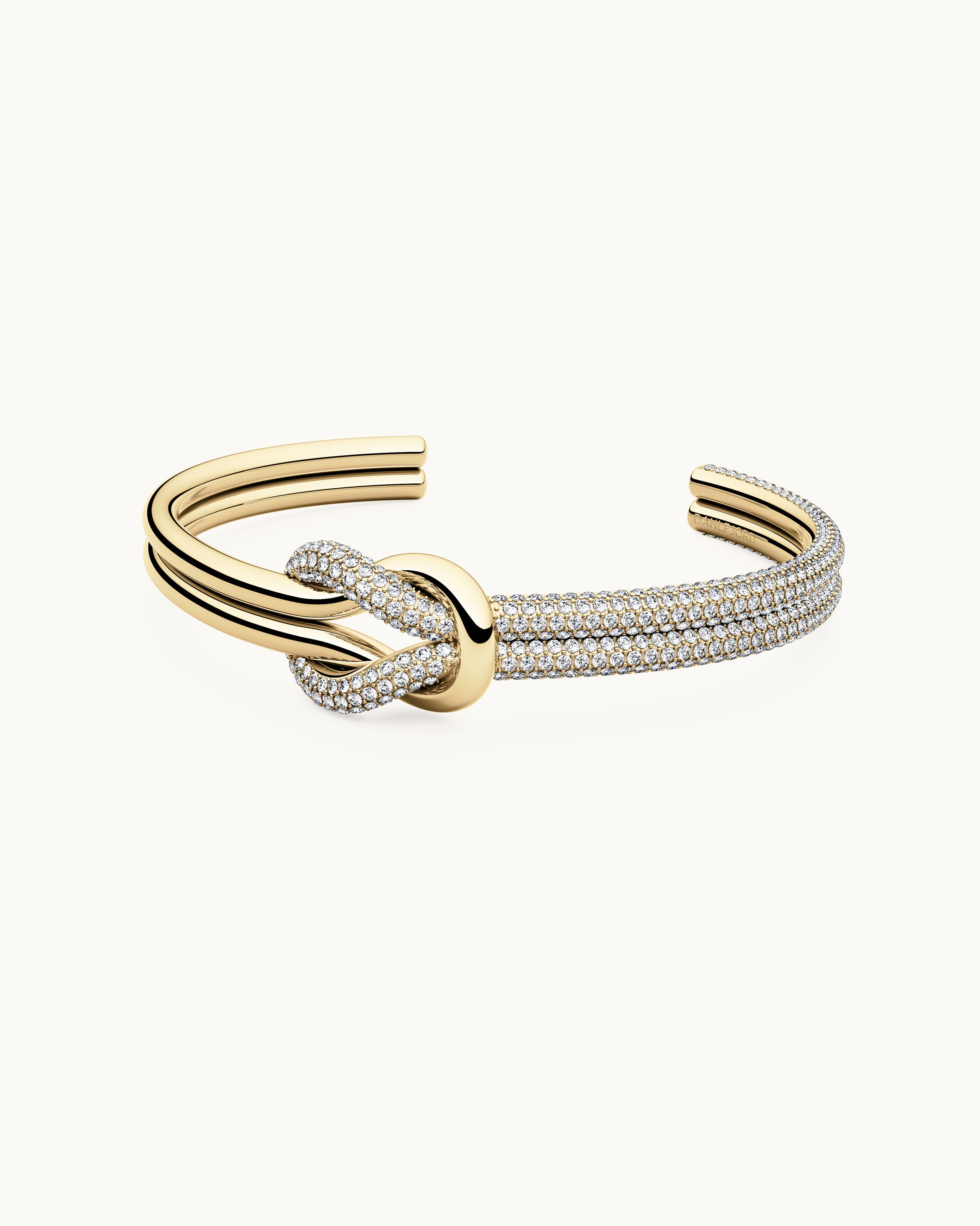 Ella Pavé Knut Armband Guld