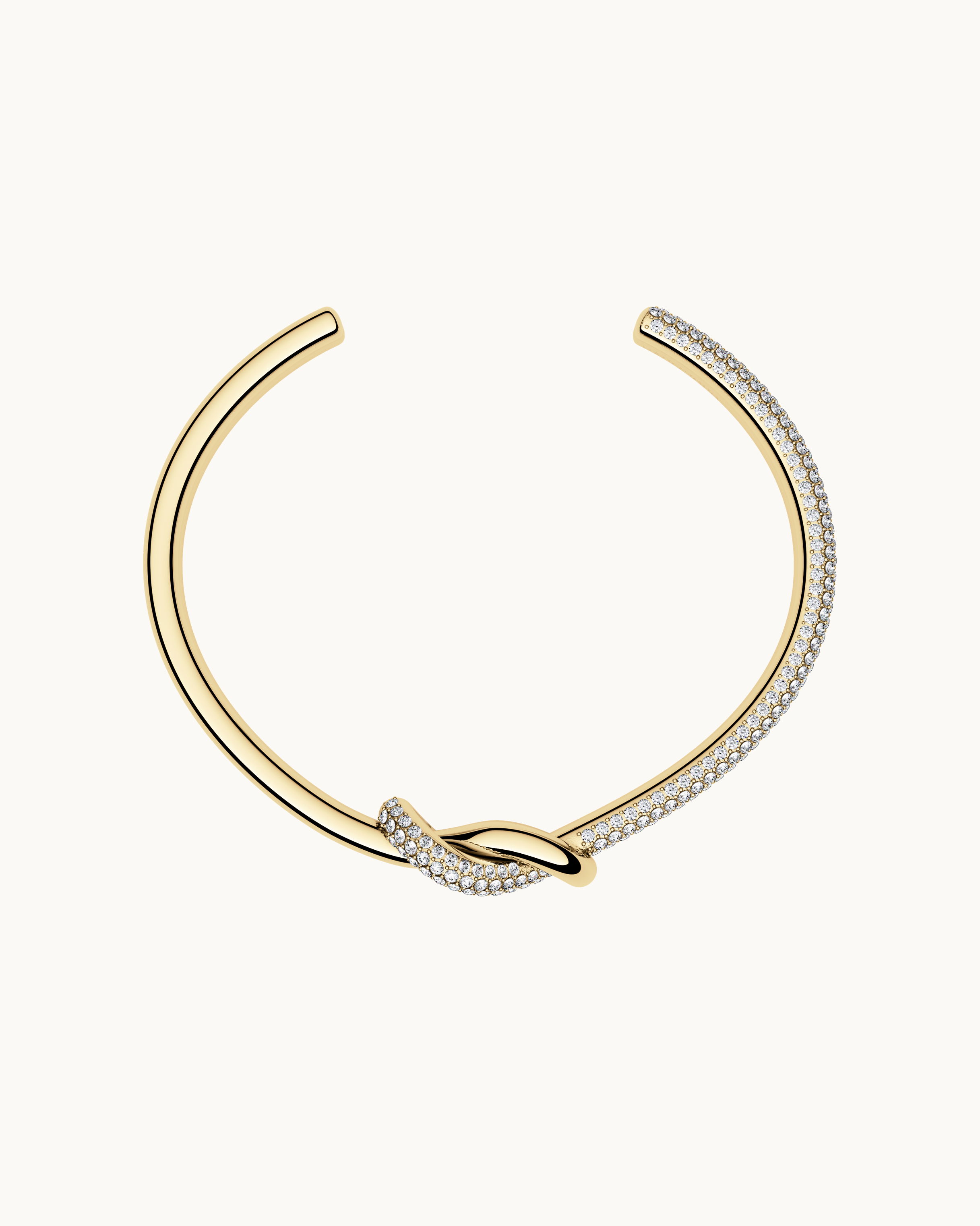 Ella Pavé Knut Armband Guld