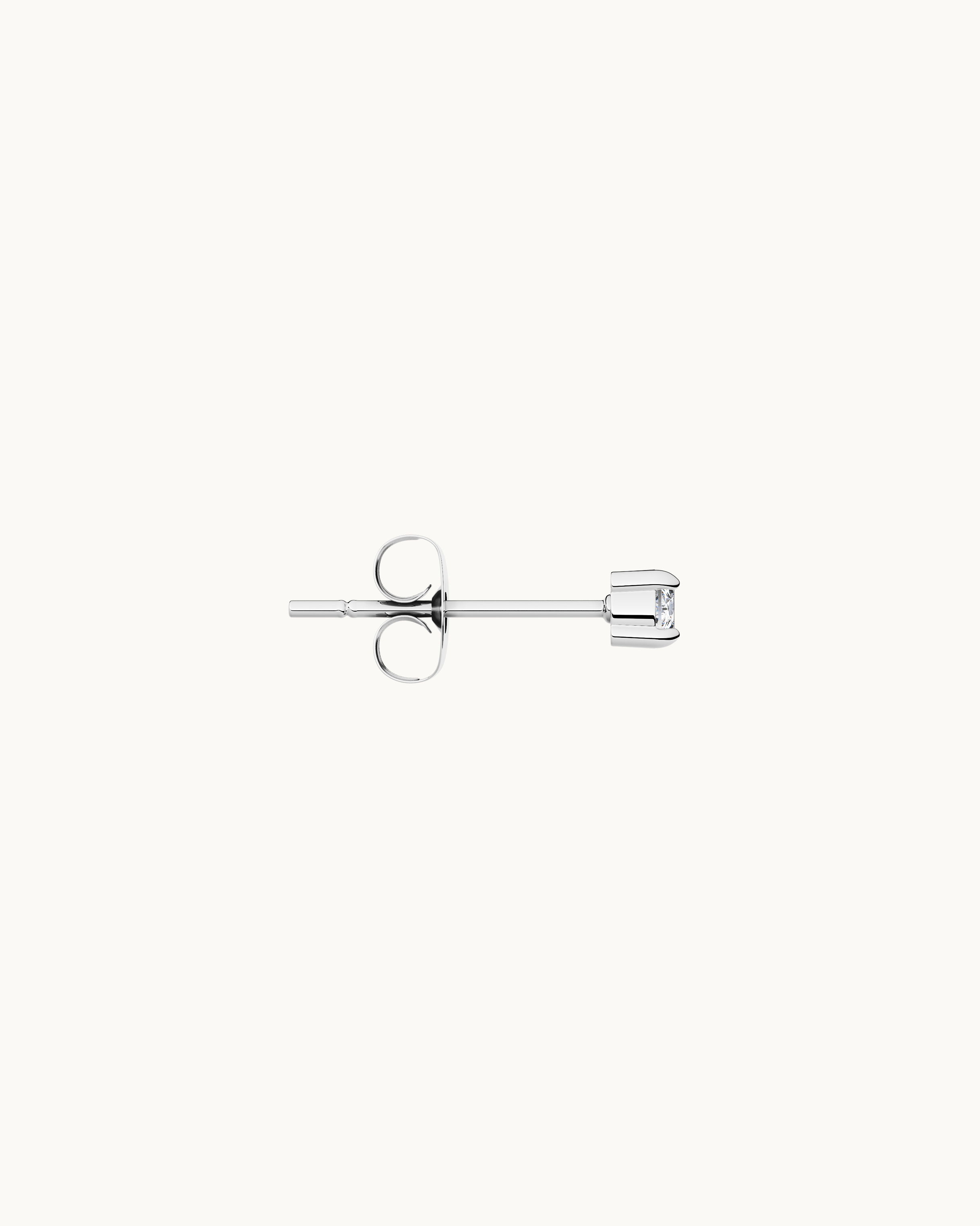Luna Små Studs Örhängen Silver Ton