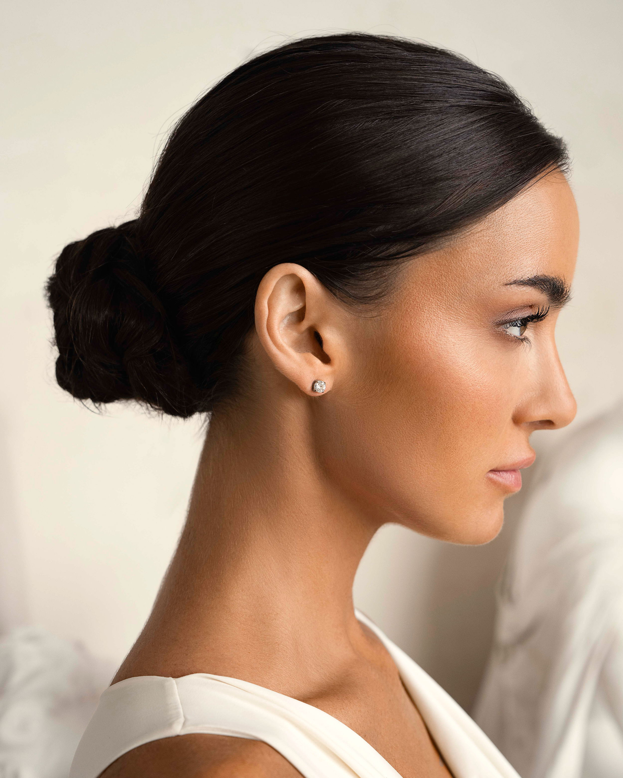 Luna Studs Örhängen Silver Ton