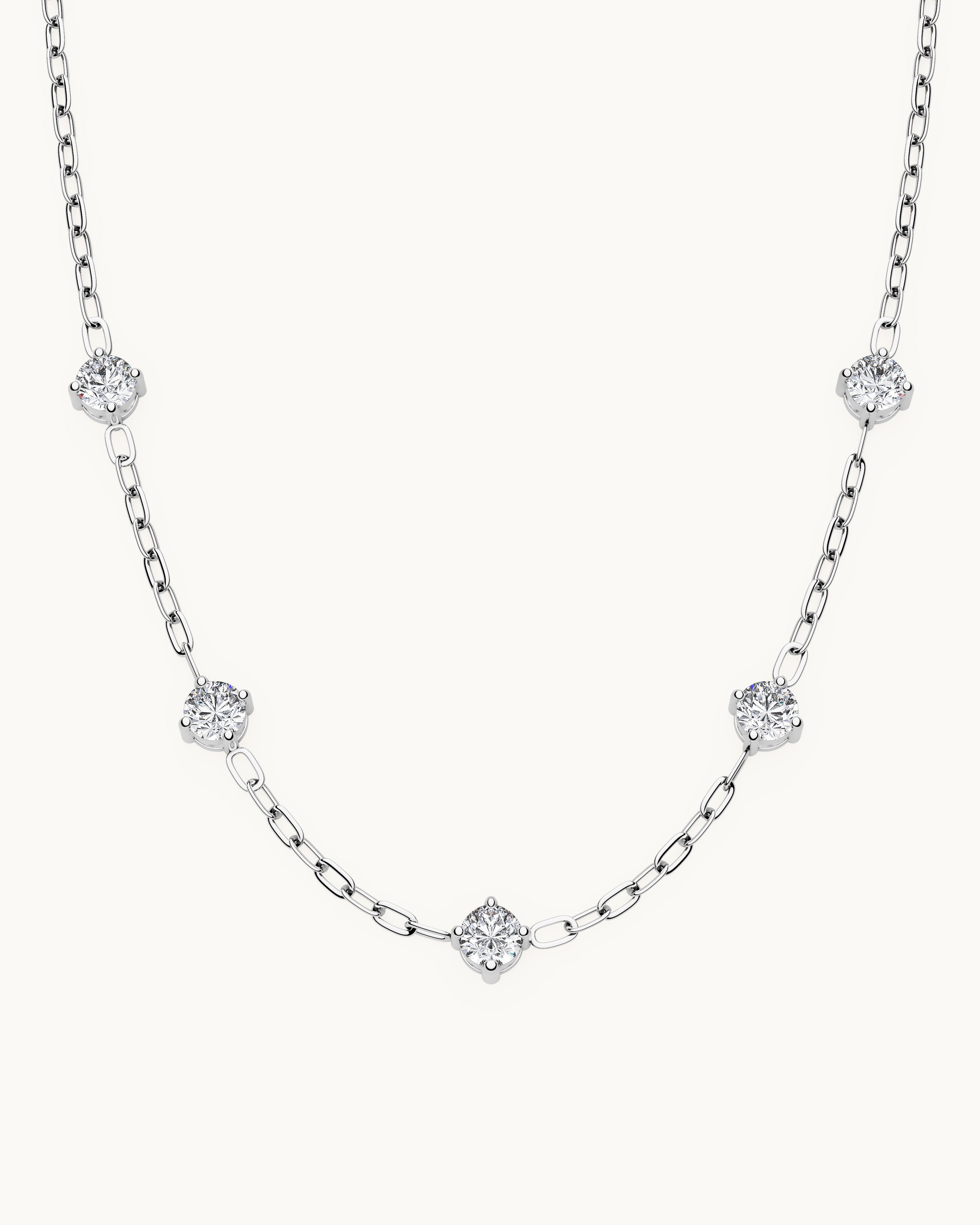 Frida Halsband Silver Ton