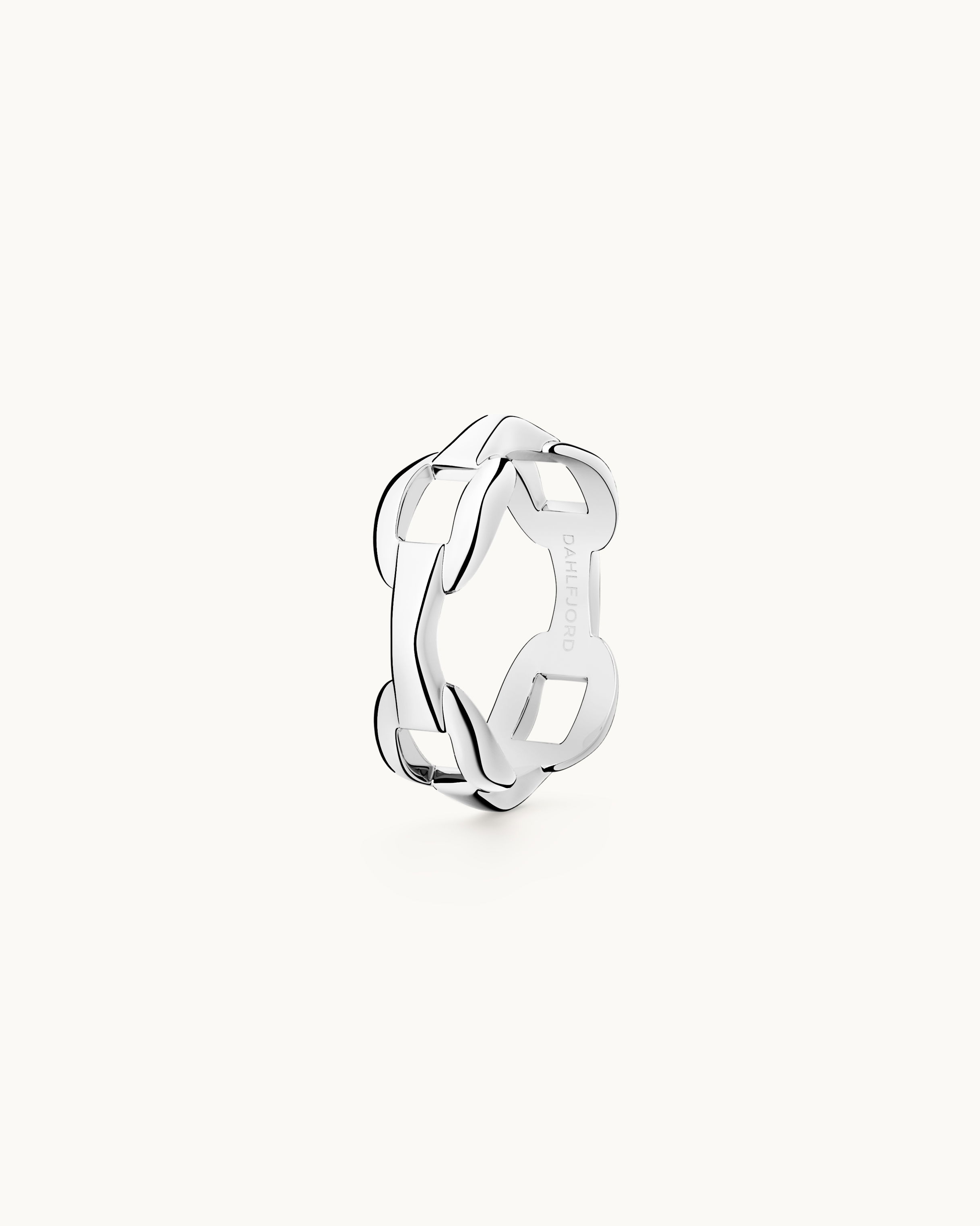 Hedvig Kedja Scarf Ring Silver Ton