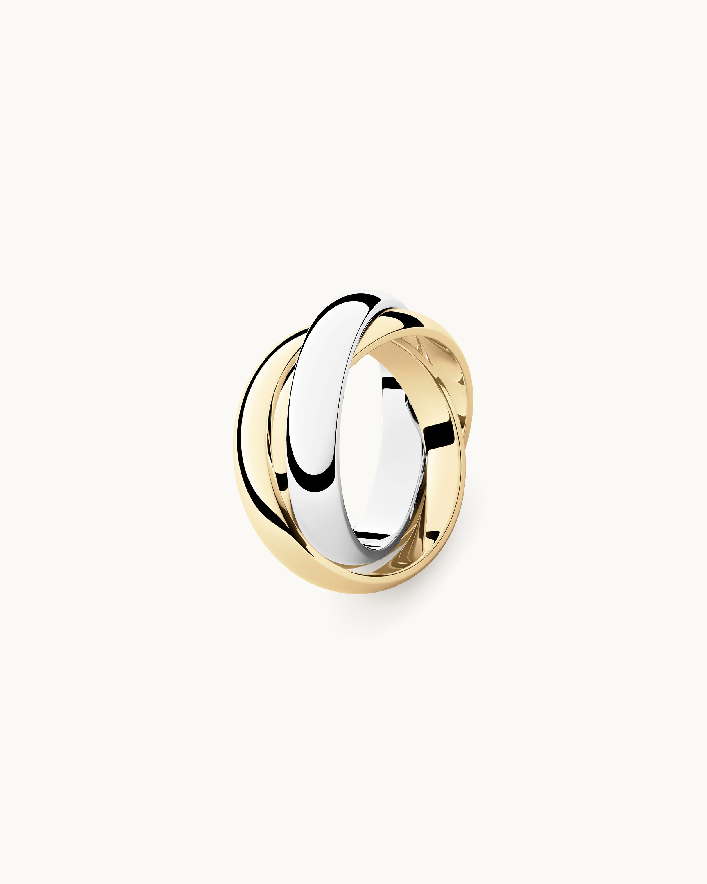 Alina Trippel Ring Guld & Silver Ton