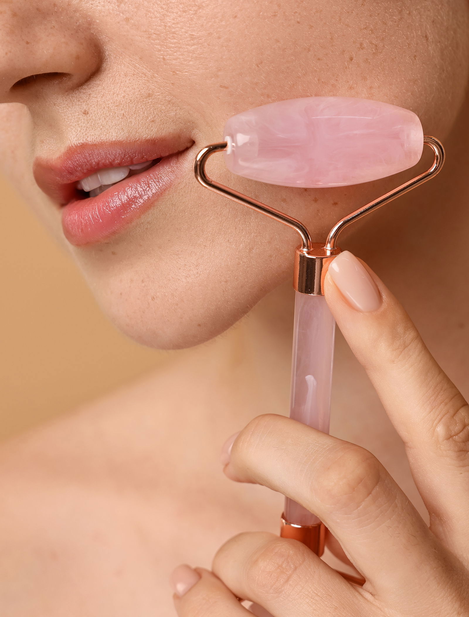 Ansiktsroller Rosenkvarts