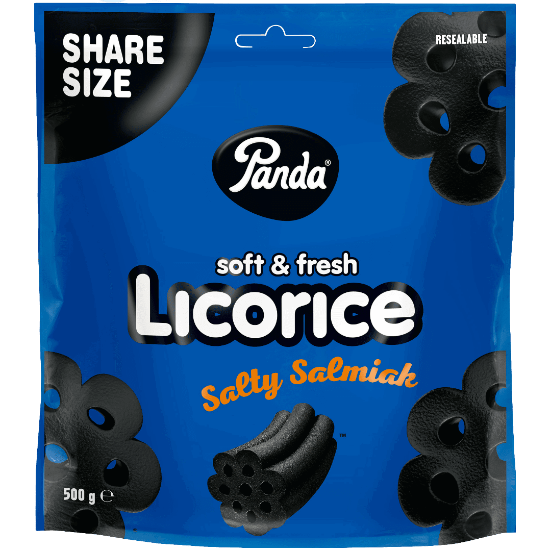 Panda Soft & Fresh Licorice Salty Salmiak 500 g