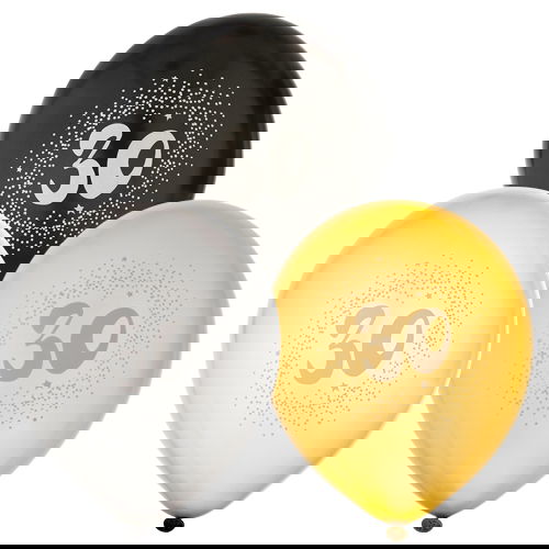 Ballonger 6-Pack Födelsedag (Välj Ålder)