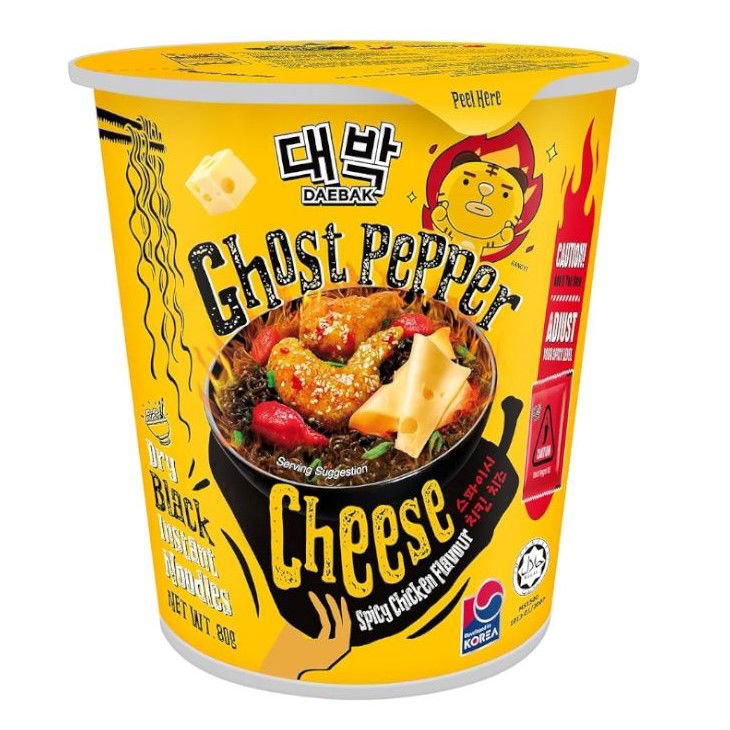 Daebak Ghost Pepper Cheese Spicy Chicken Nudlar 79 g