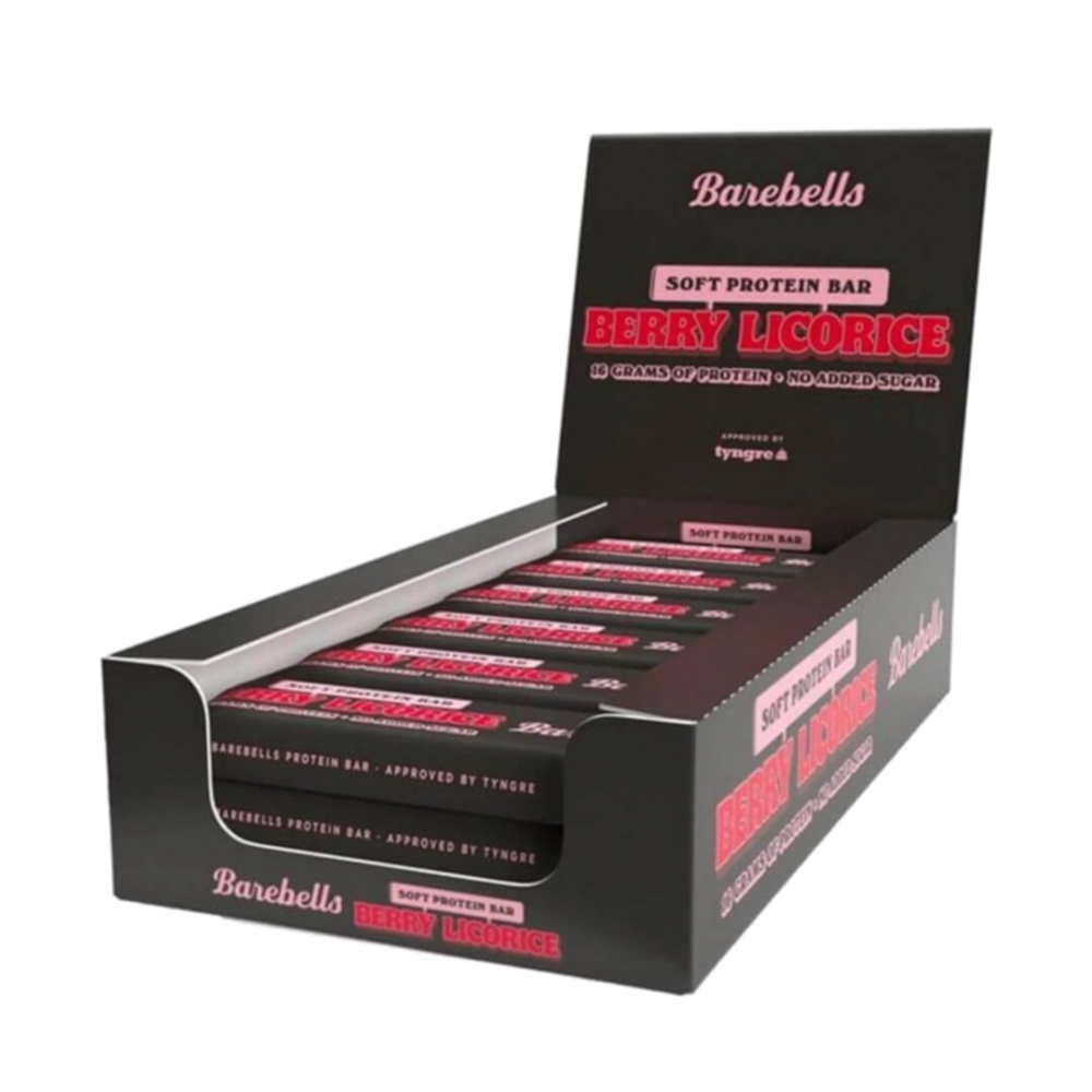 Barebells Protein Bar Berry Licorice 55 g 12-Pack
