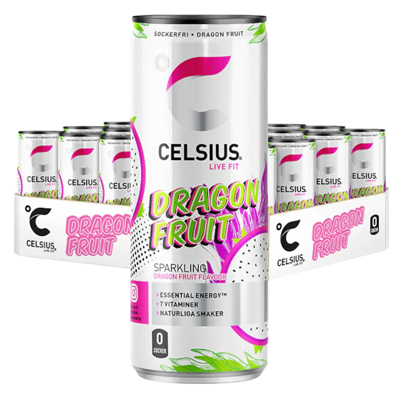 Celsius Dragon Fruit 24 x 330 ml