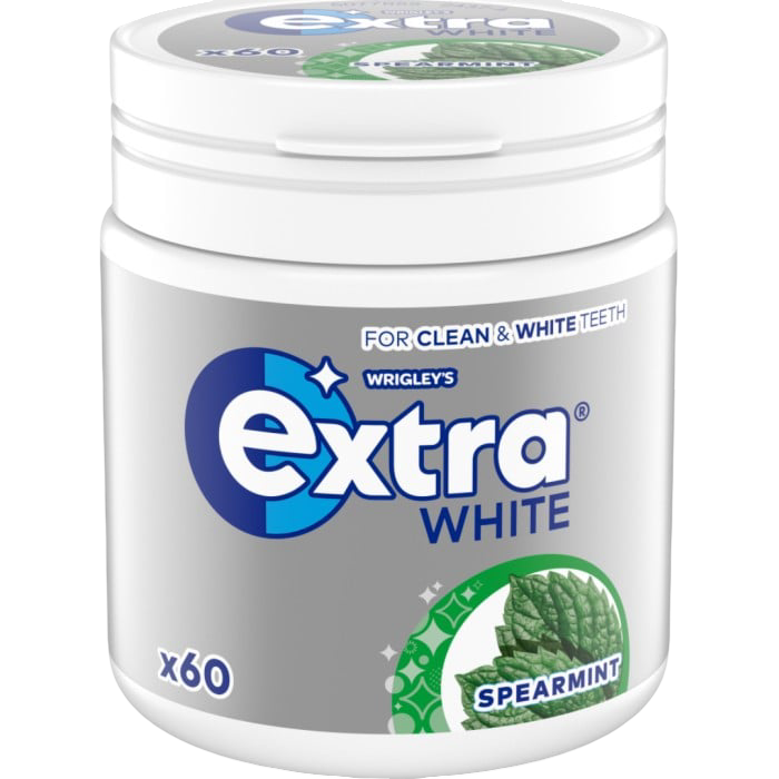 Extra White Spearmint Tuggummiburk 84 g