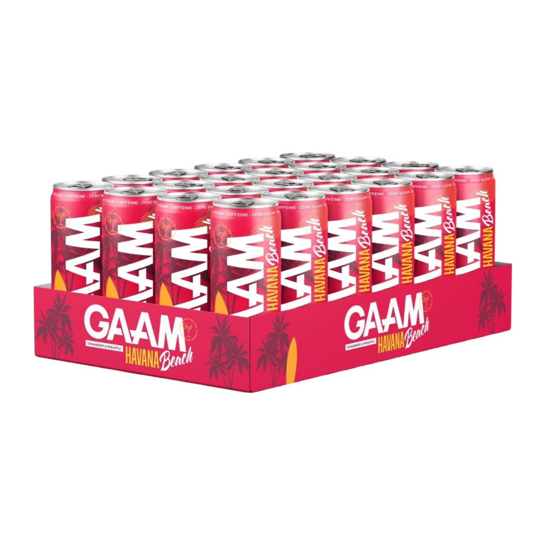 GAAM Energy Strawberry & Pineapple Havana Beach 330 ml 24-pack