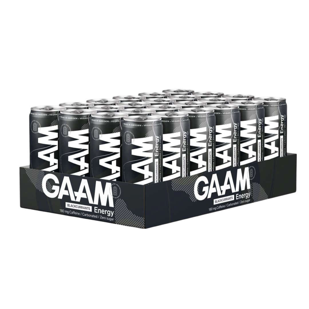 GAAM Energy Blackcurrants 330 ml 24-pack BF Passerat