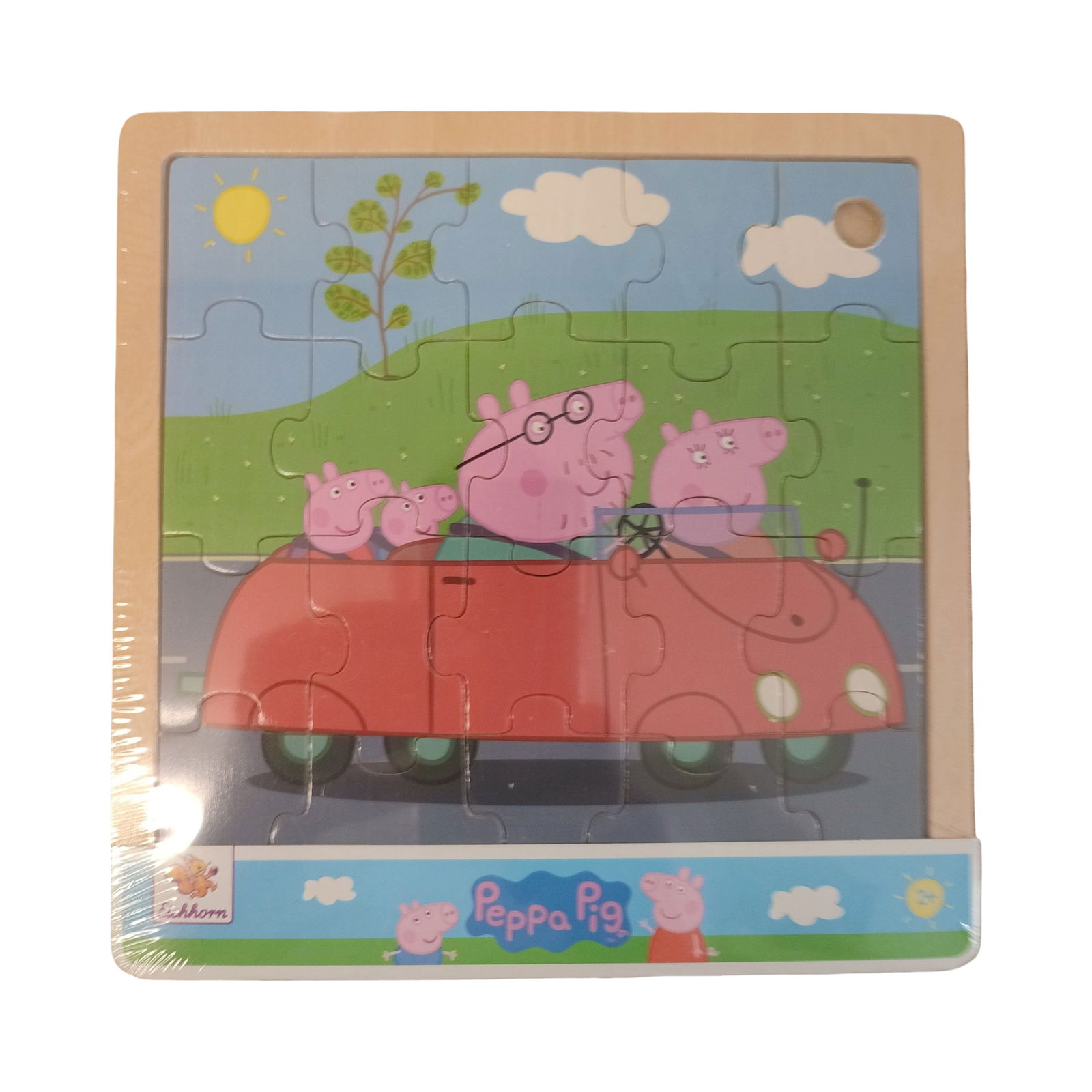 Greta Gris i Bil Träpussel