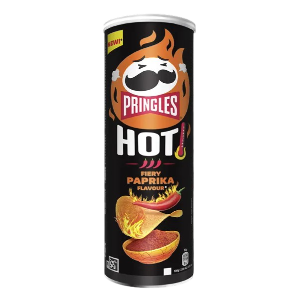 Pringles Hot! Fiery Paprika Flavour 160 g