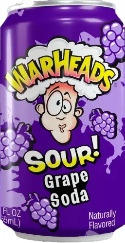 Warheads Sour Grape Soda 355 ml