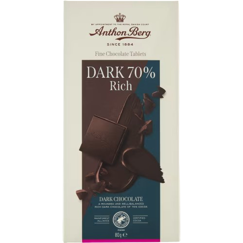 Anthon Berg Dark 70 % Rich 80 g