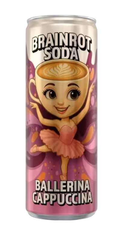 Brainrot Soda - Ballerina Cappuccina - 250 ml