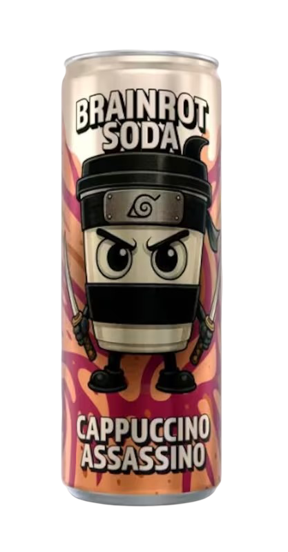 Brainrot Soda - Cappuccino Assassino - 250 ml