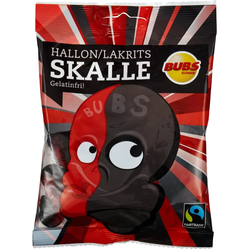 Bubs Hallon / Lakrits Skalle 90 g